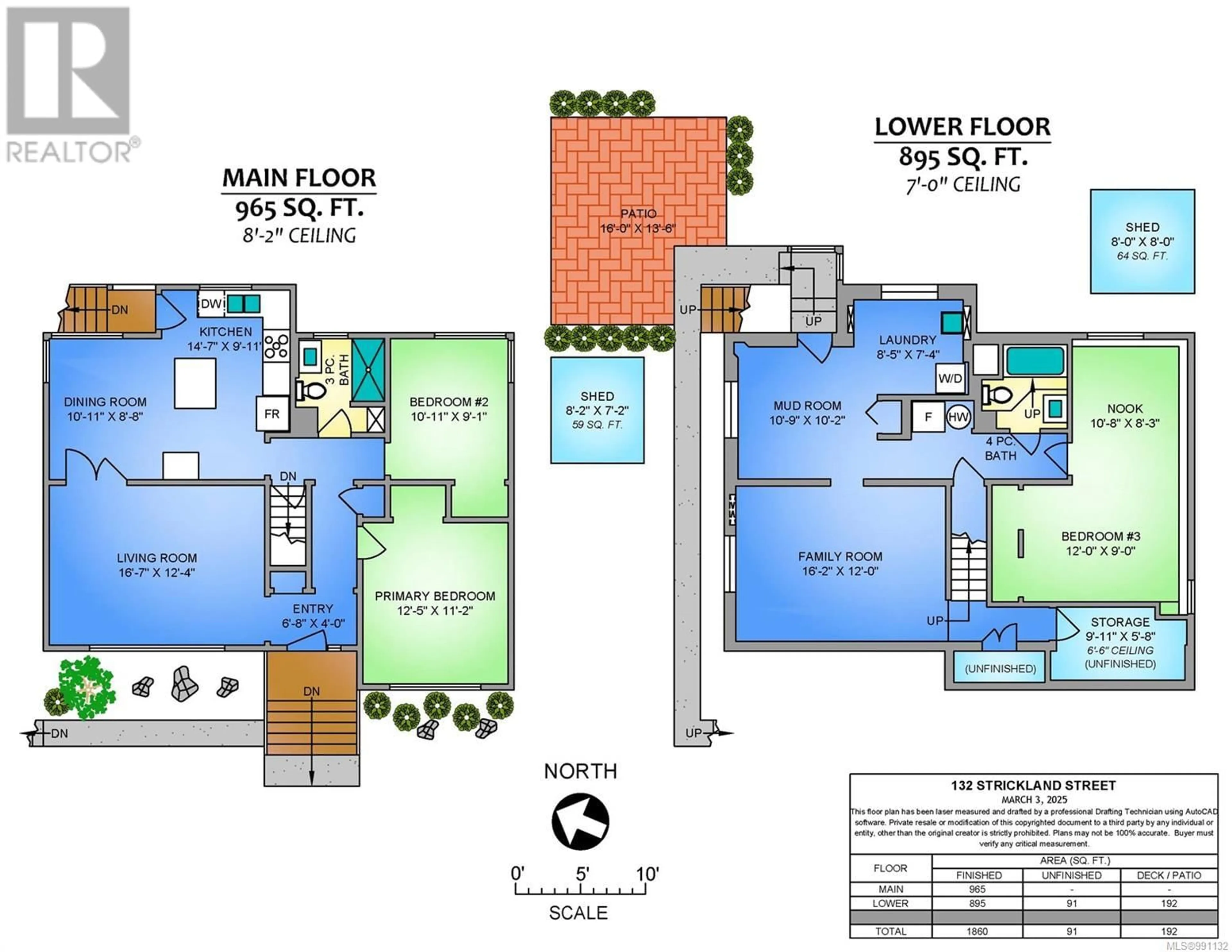 Floor plan for 132 Strickland St, Nanaimo British Columbia V9R4S2