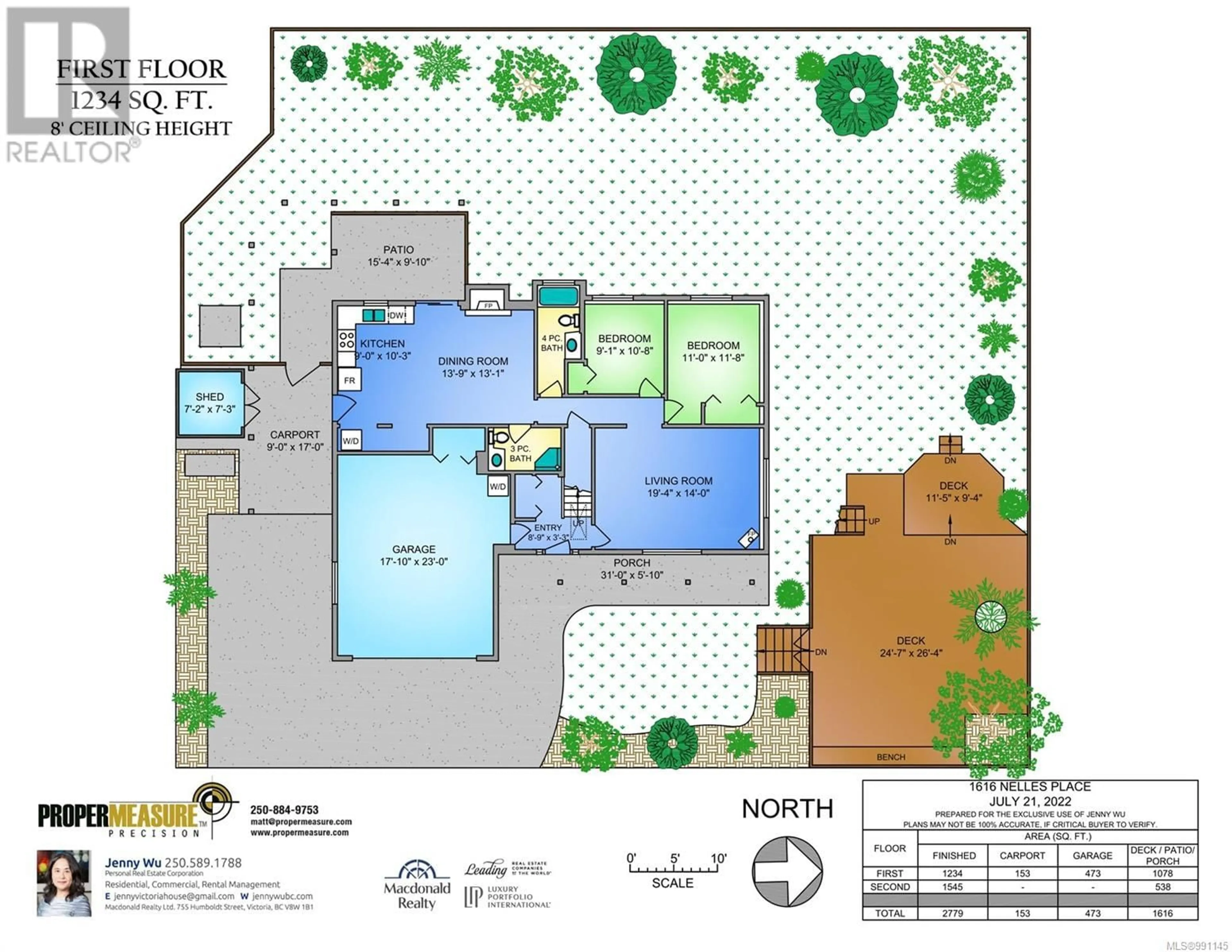 Floor plan for 1616 NELLES PLACE, Saanich British Columbia V8N6L7