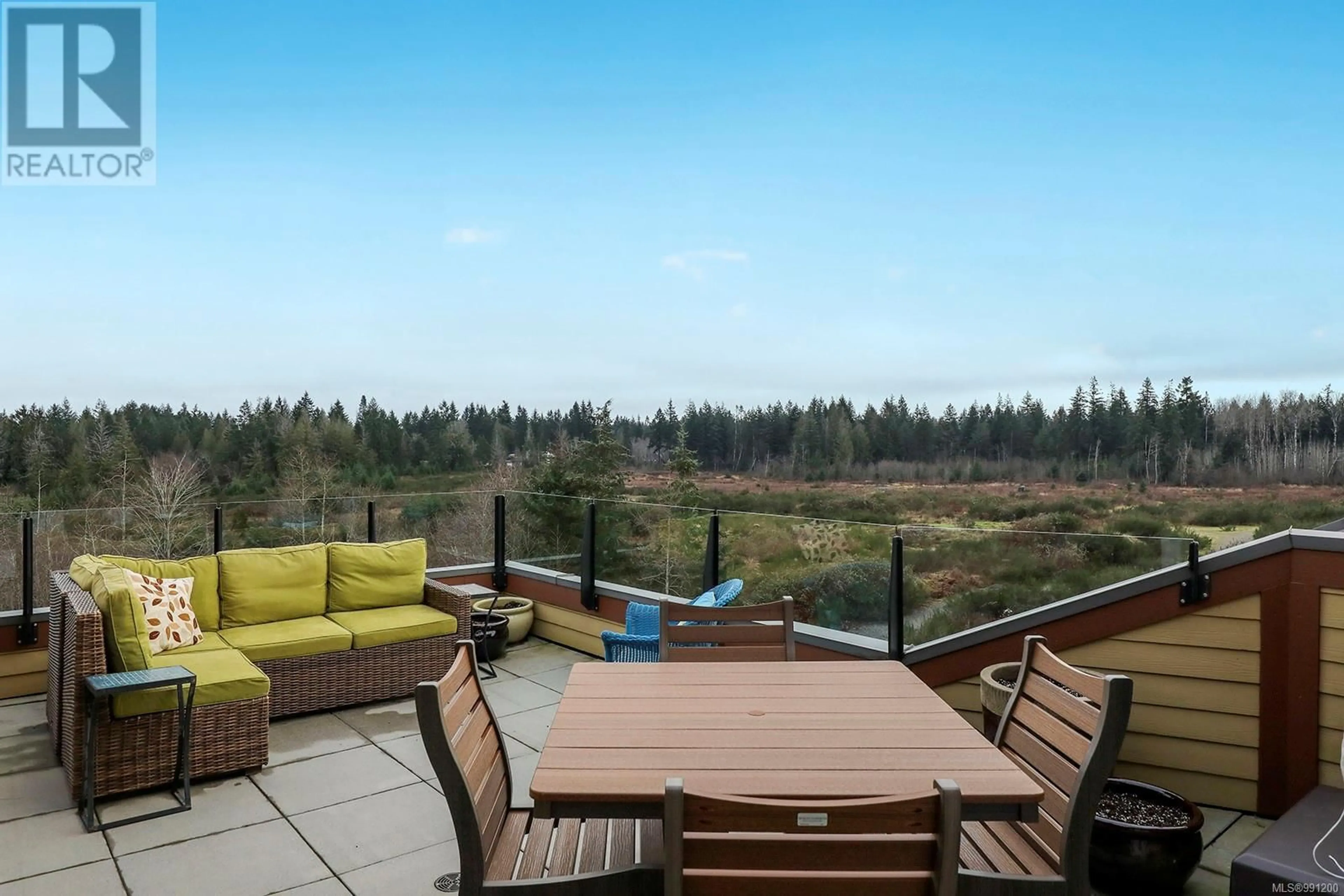 Patio, forest/trees view for 643 3666 Royal Vista Way, Courtenay British Columbia V9N9X8