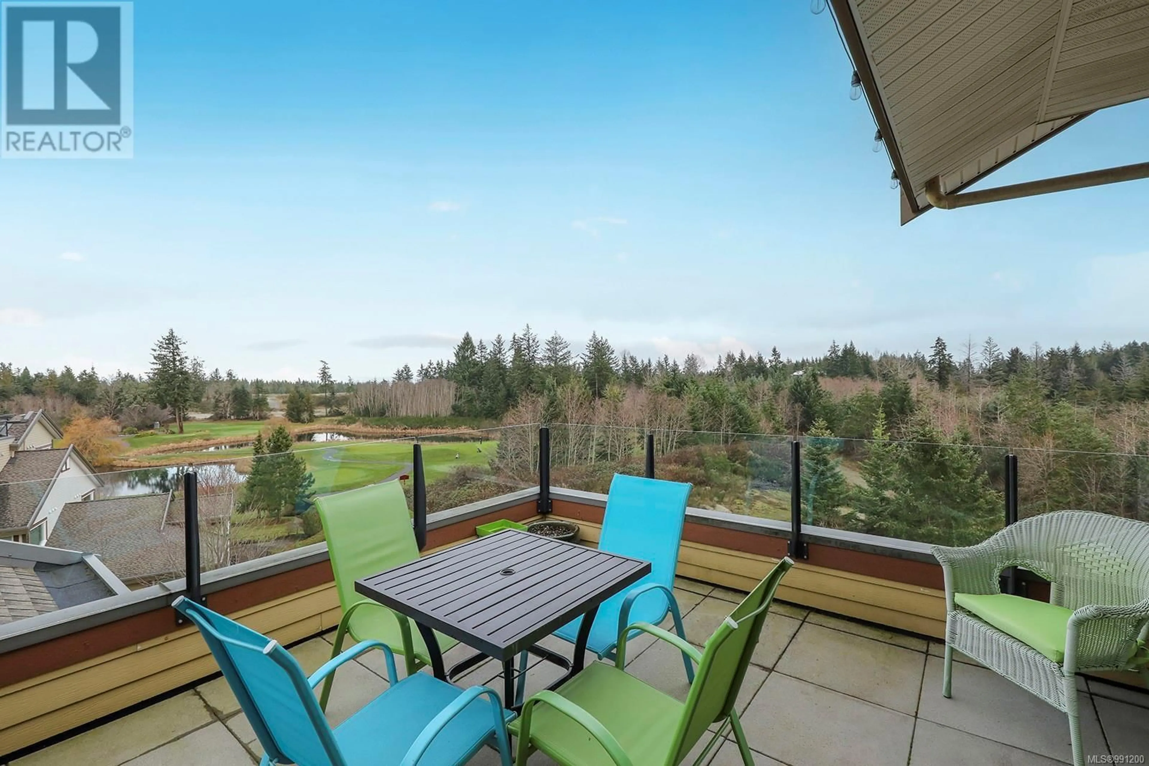 Patio, water/lake/river/ocean view for 643 3666 Royal Vista Way, Courtenay British Columbia V9N9X8