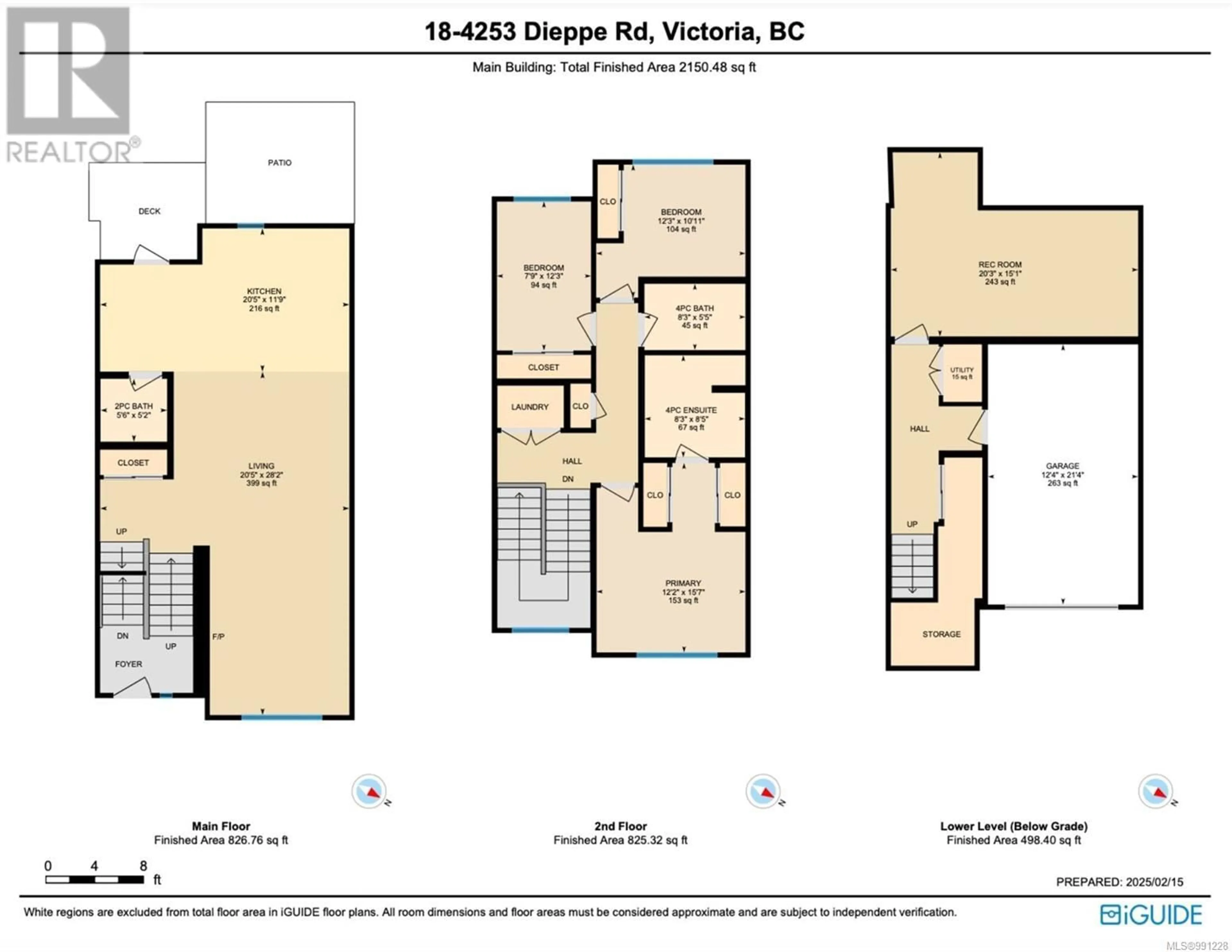 Floor plan for 18 - 4253 DIEPPE ROAD, Saanich British Columbia V8X2N2