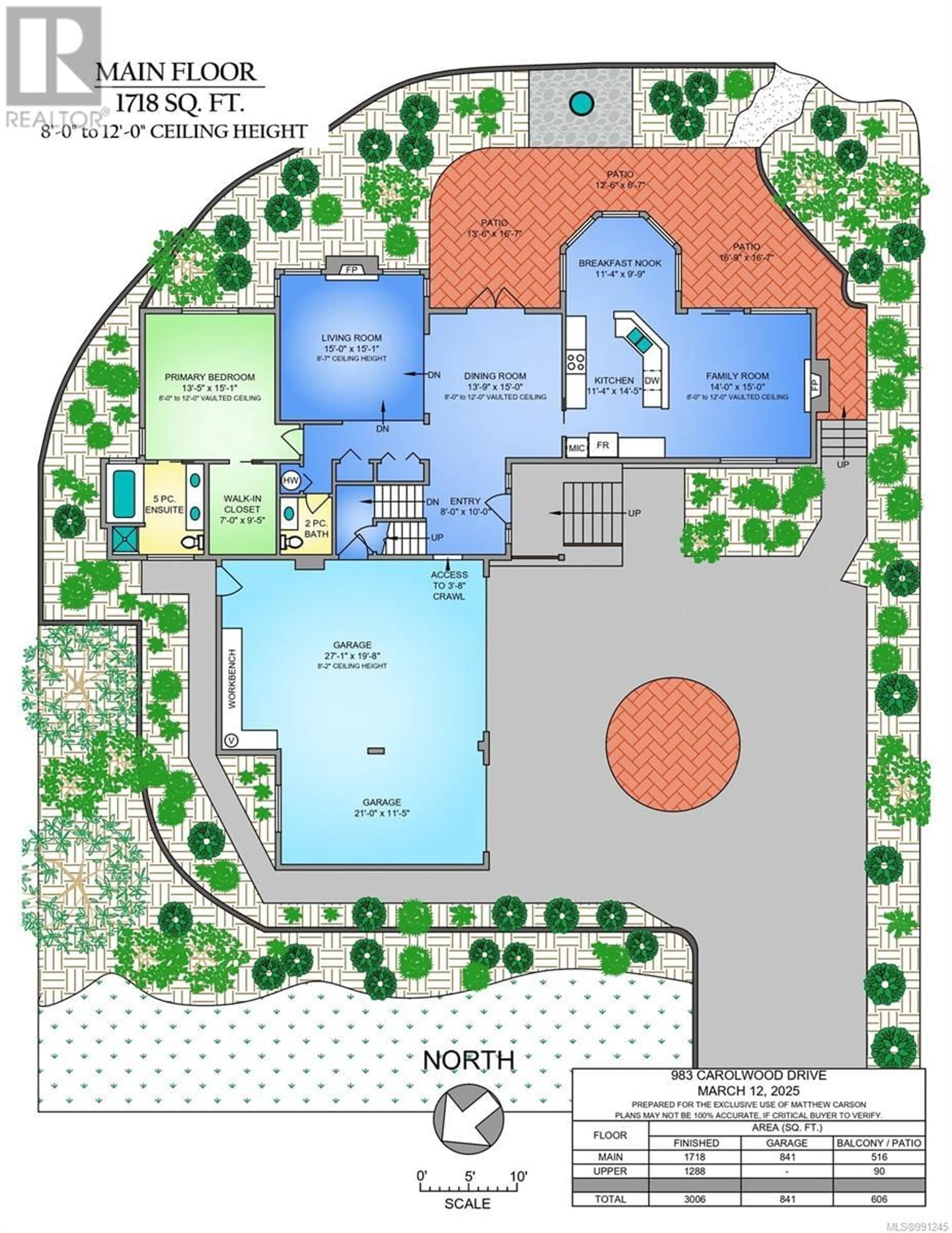 Floor plan for 983 CAROLWOOD DRIVE, Saanich British Columbia V8X3T9