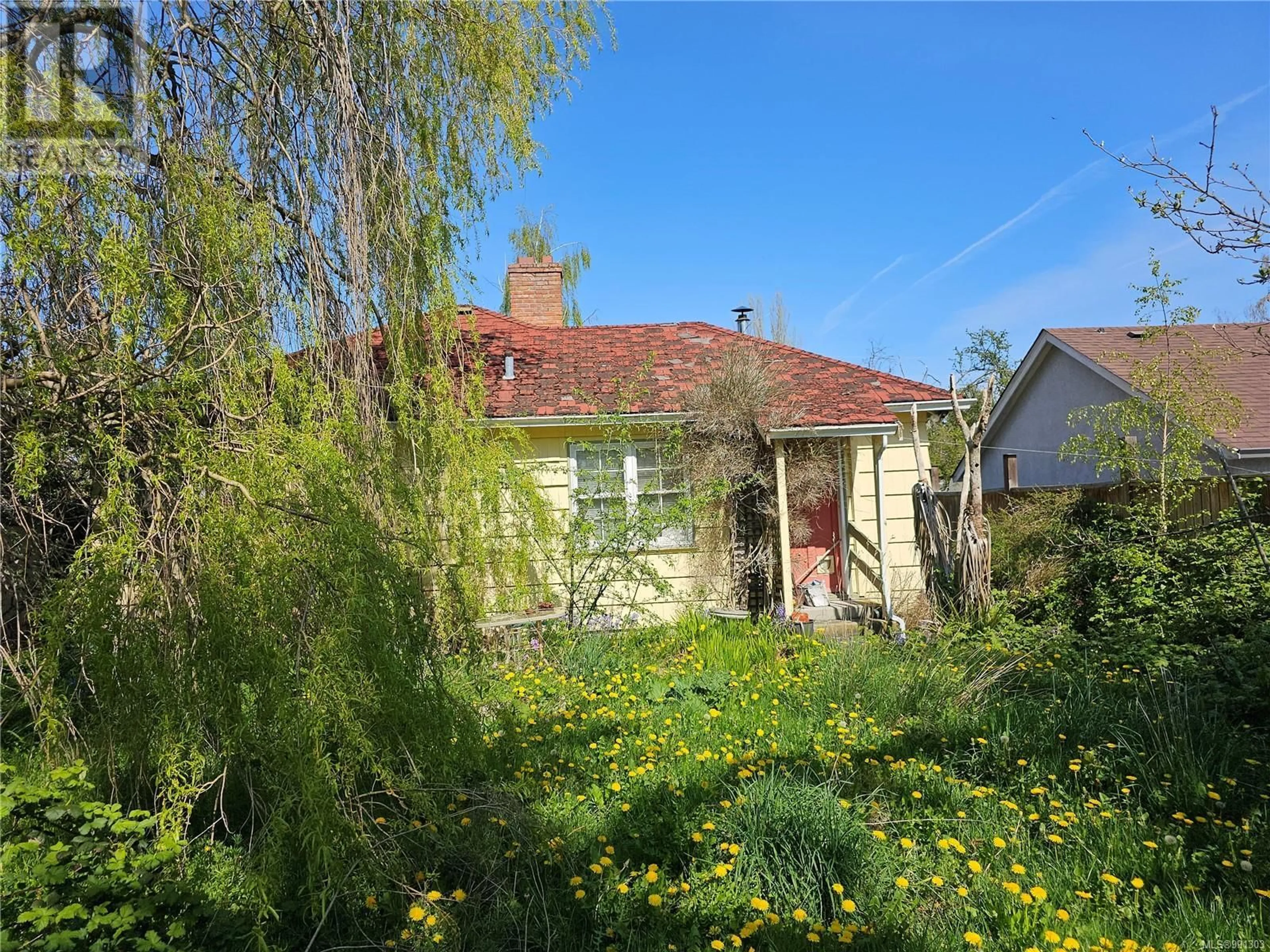 A pic from outside/outdoor area/front of a property/back of a property/a pic from drone, street for 1533 OAKLAND AVENUE, Victoria British Columbia V8T2L1