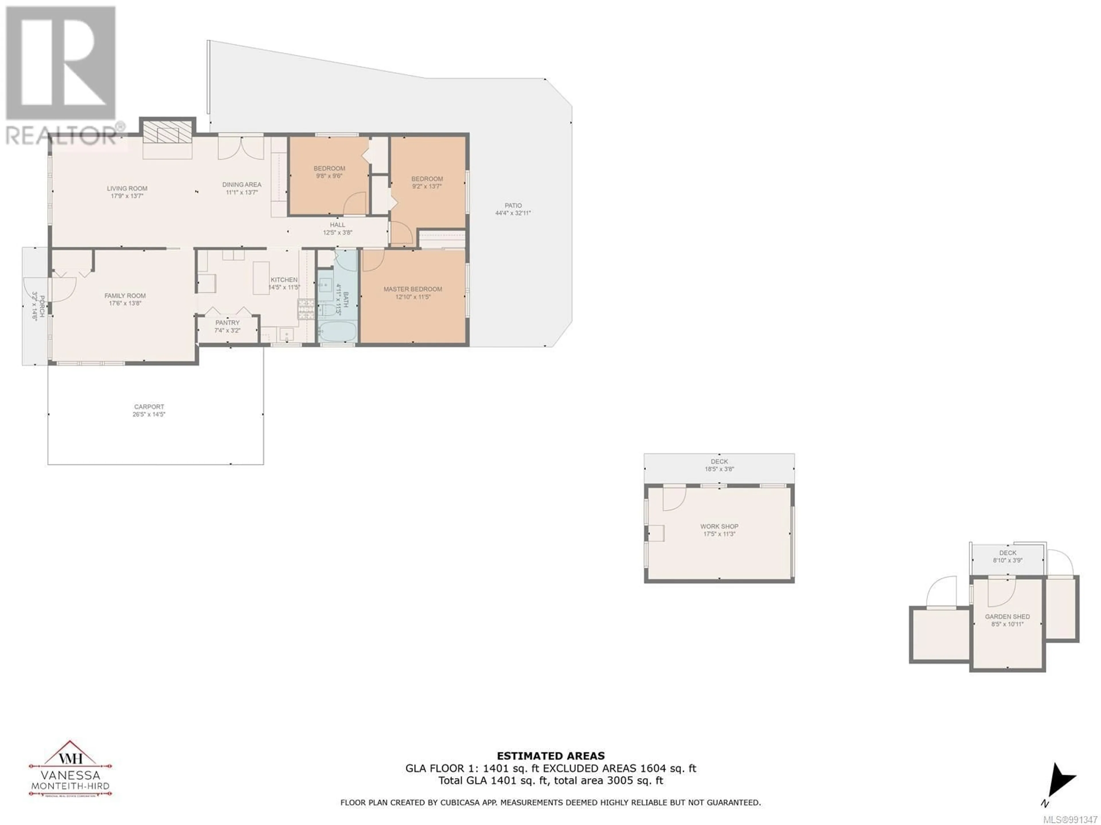 Floor plan for 2046 Dalton Rd, Campbell River British Columbia V9W5S9