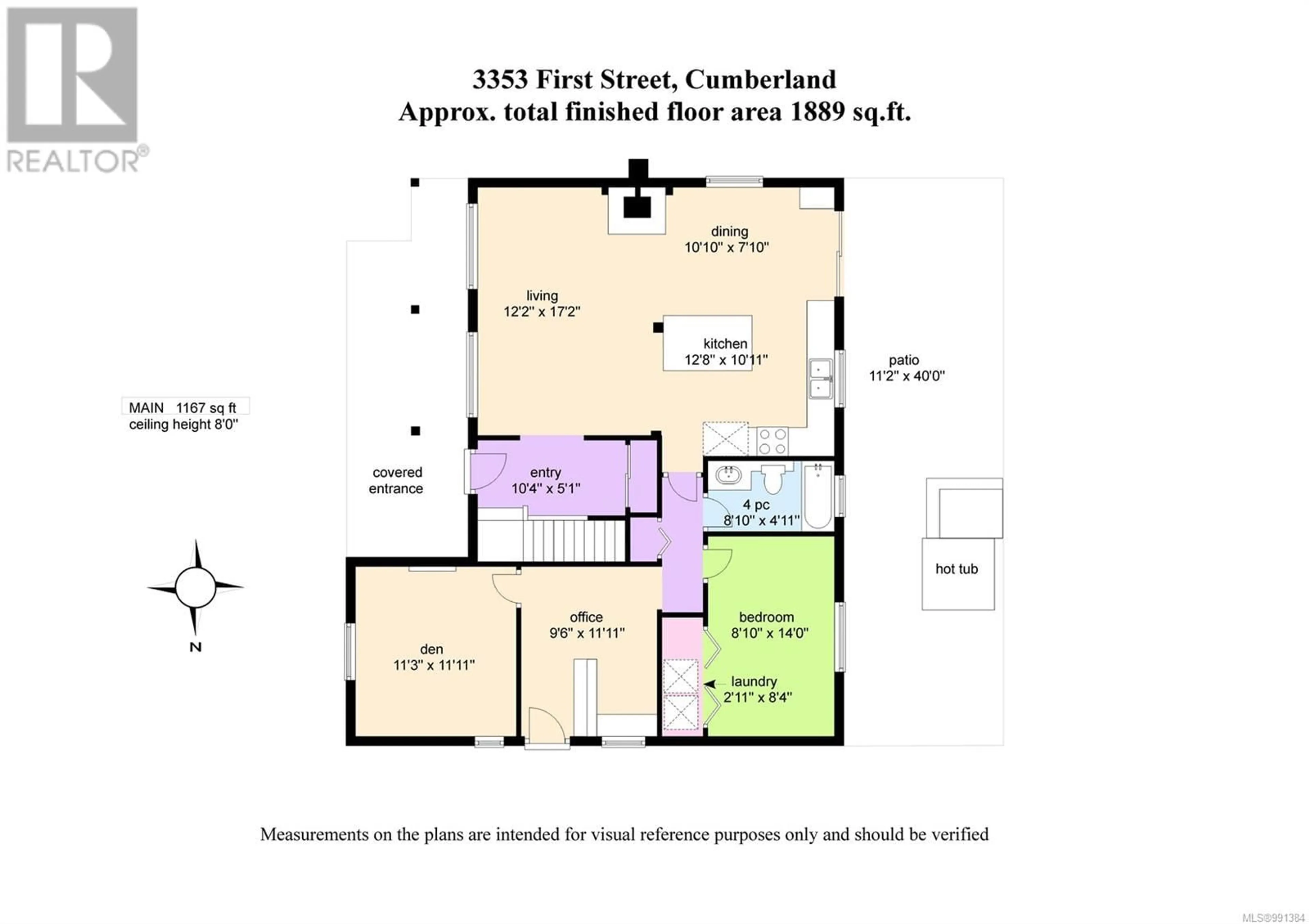 Floor plan for 3353 First St, Cumberland British Columbia V0R1S0