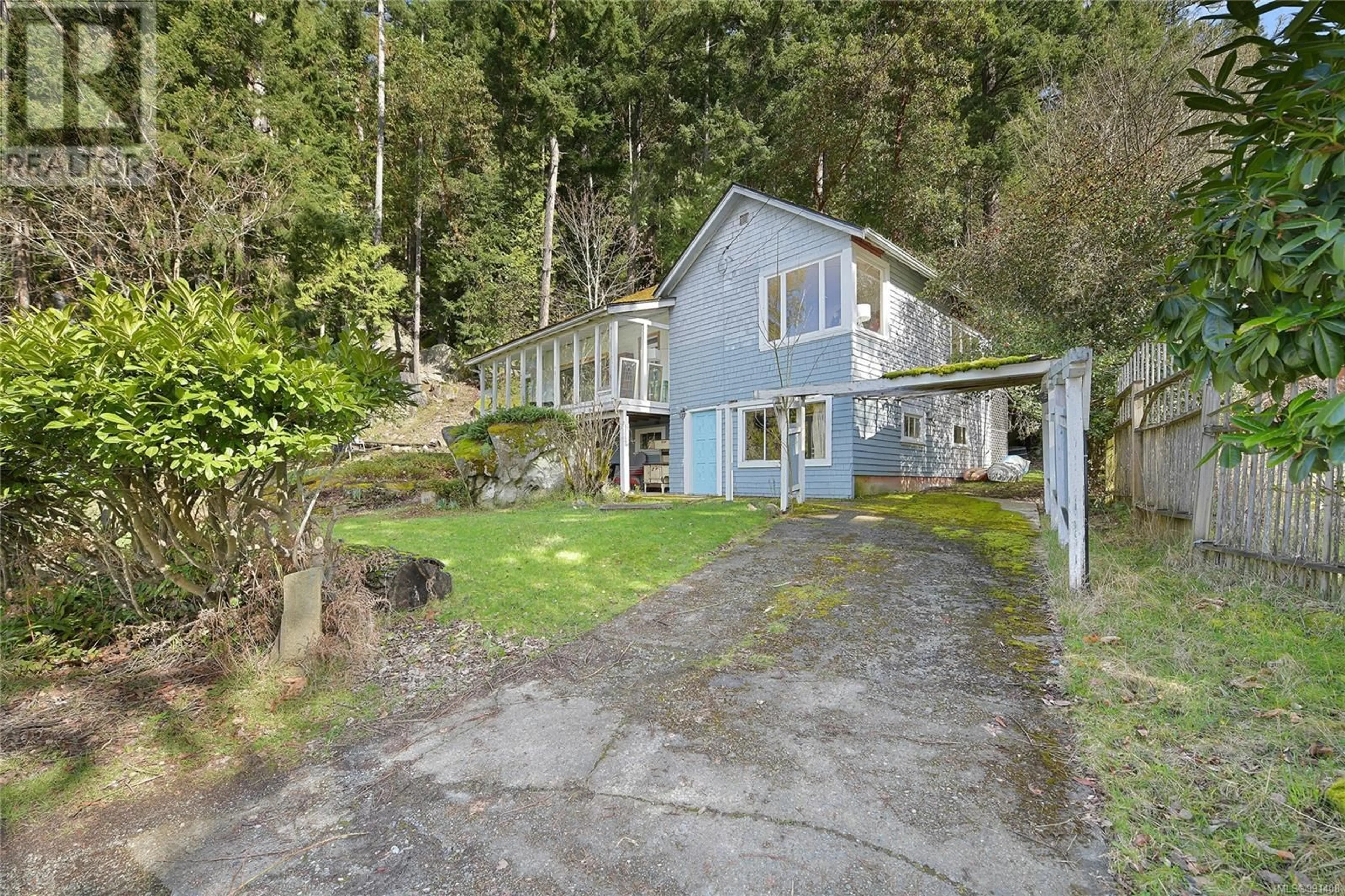 A pic from outside/outdoor area/front of a property/back of a property/a pic from drone, water/lake/river/ocean view for 348 GEORGINA POINT ROAD, Mayne Island British Columbia V0N2J1