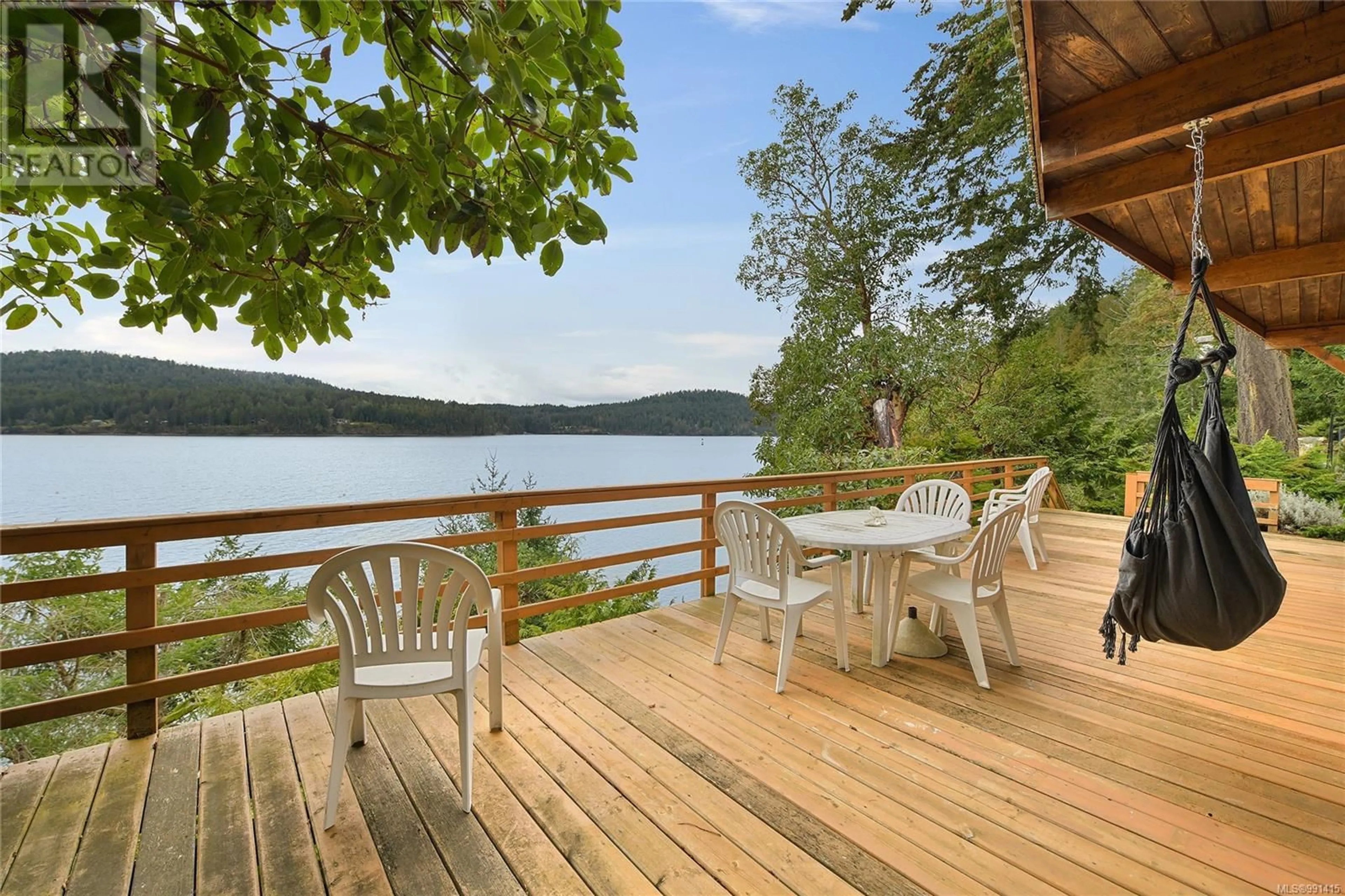 Patio, water/lake/river/ocean view for 524 Bay Trnabt, Mayne Island British Columbia V0N2J2