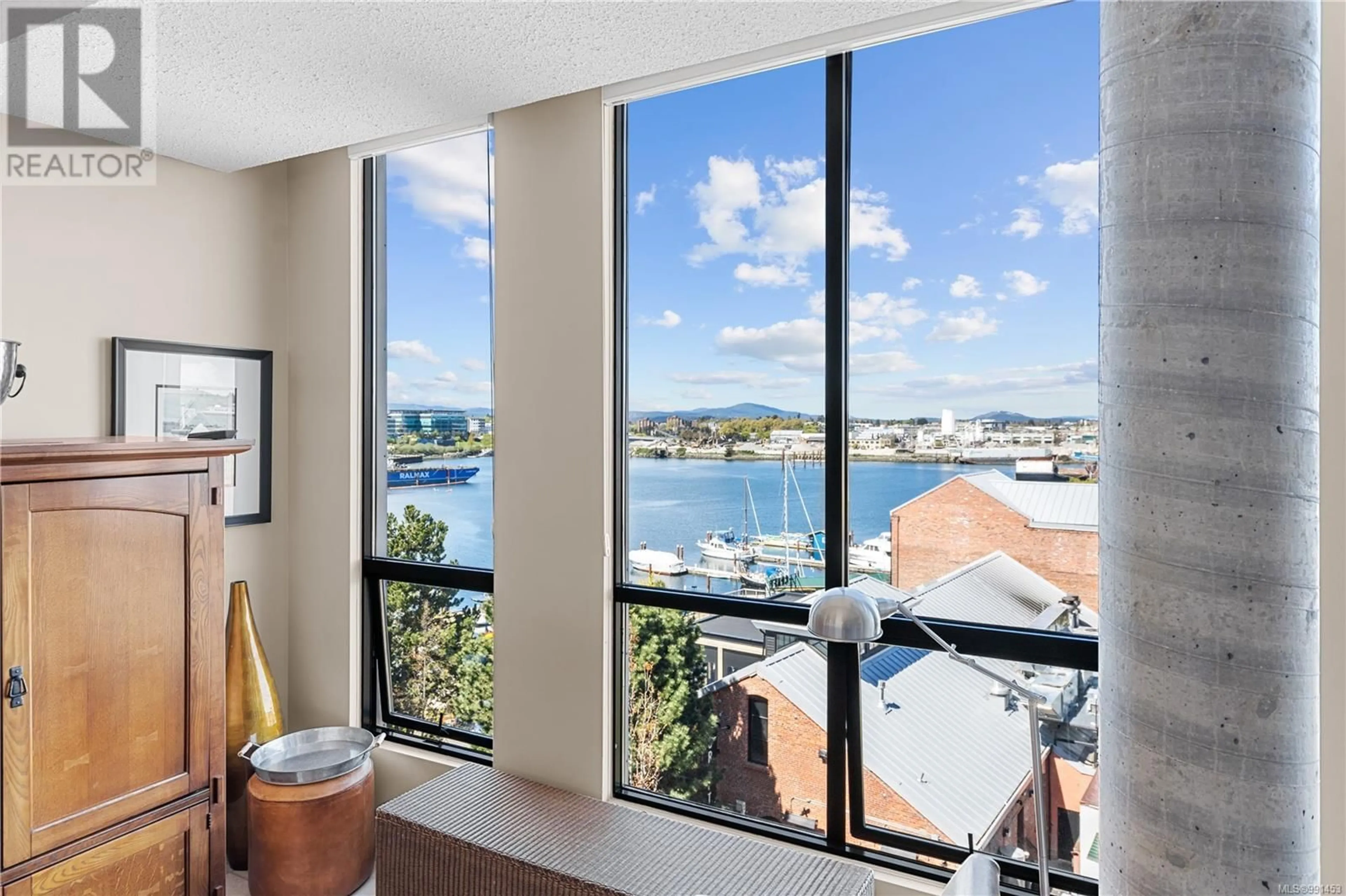 Balcony in the apartment, water/lake/river/ocean view for 517 409 Swift St, Victoria British Columbia V8W1S2