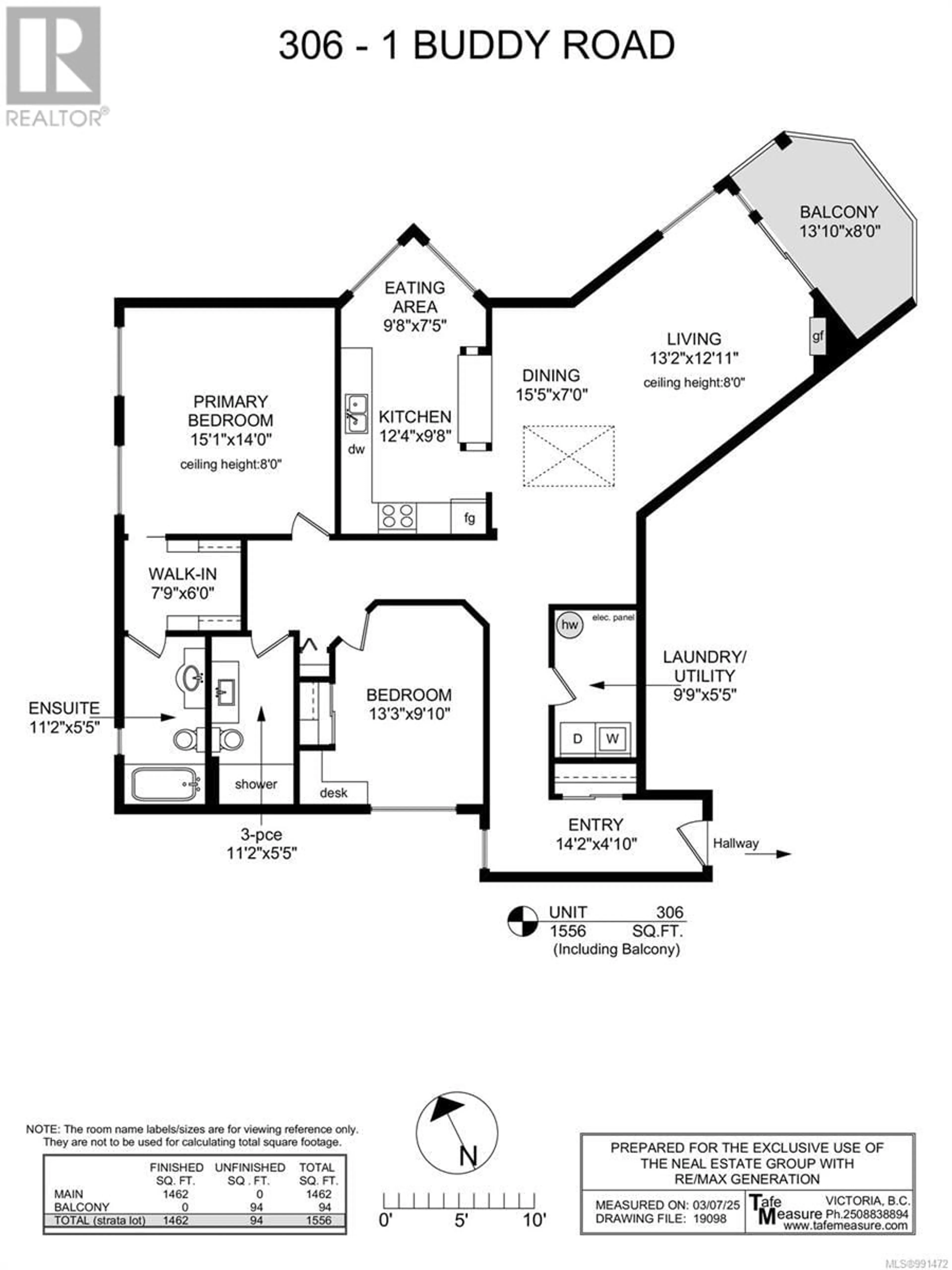 Floor plan for 306 - 1 BUDDY ROAD, View Royal British Columbia V9B1V6