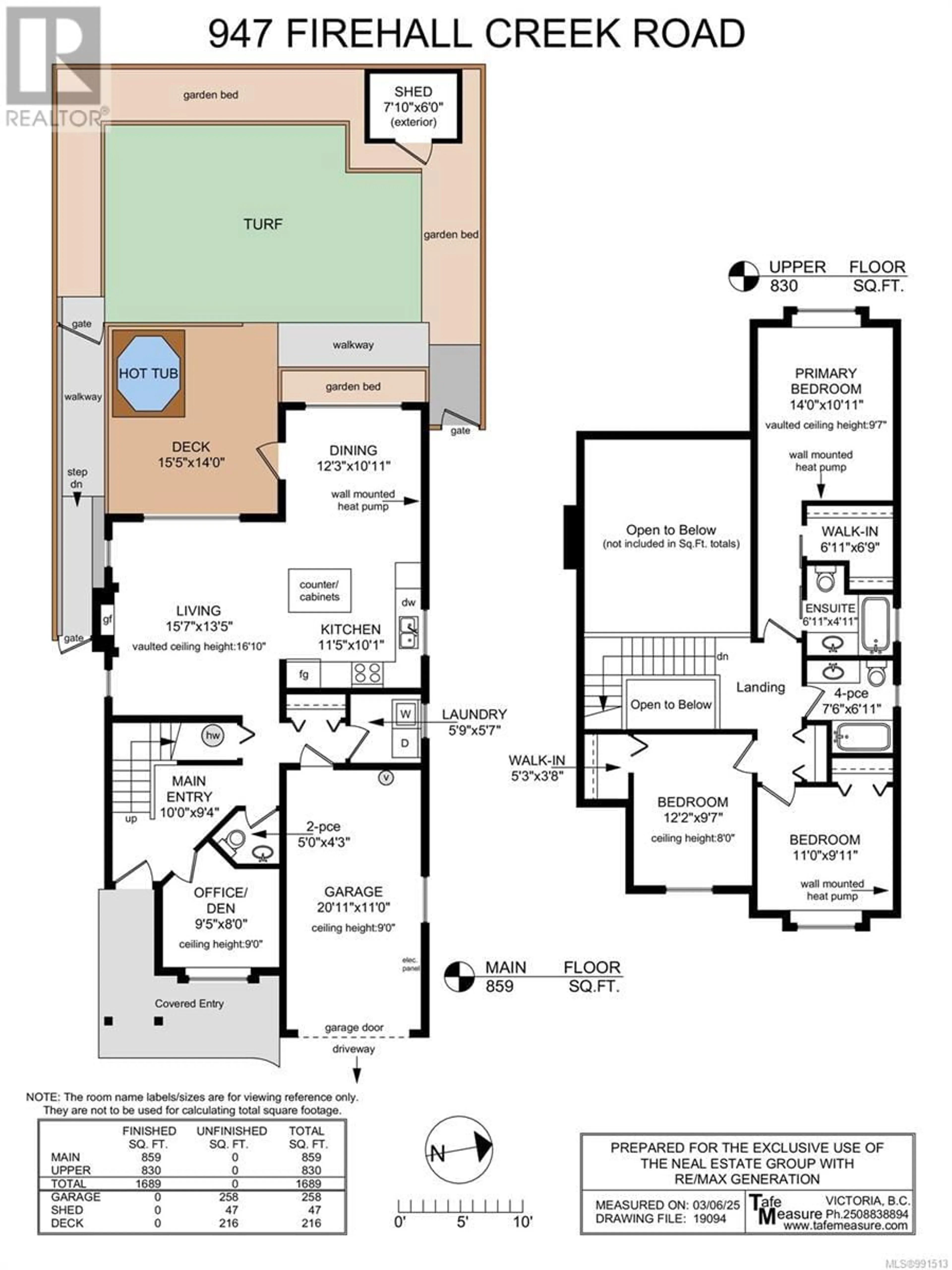 Floor plan for 947 Firehall Creek Rd, Langford British Columbia V9C0A3