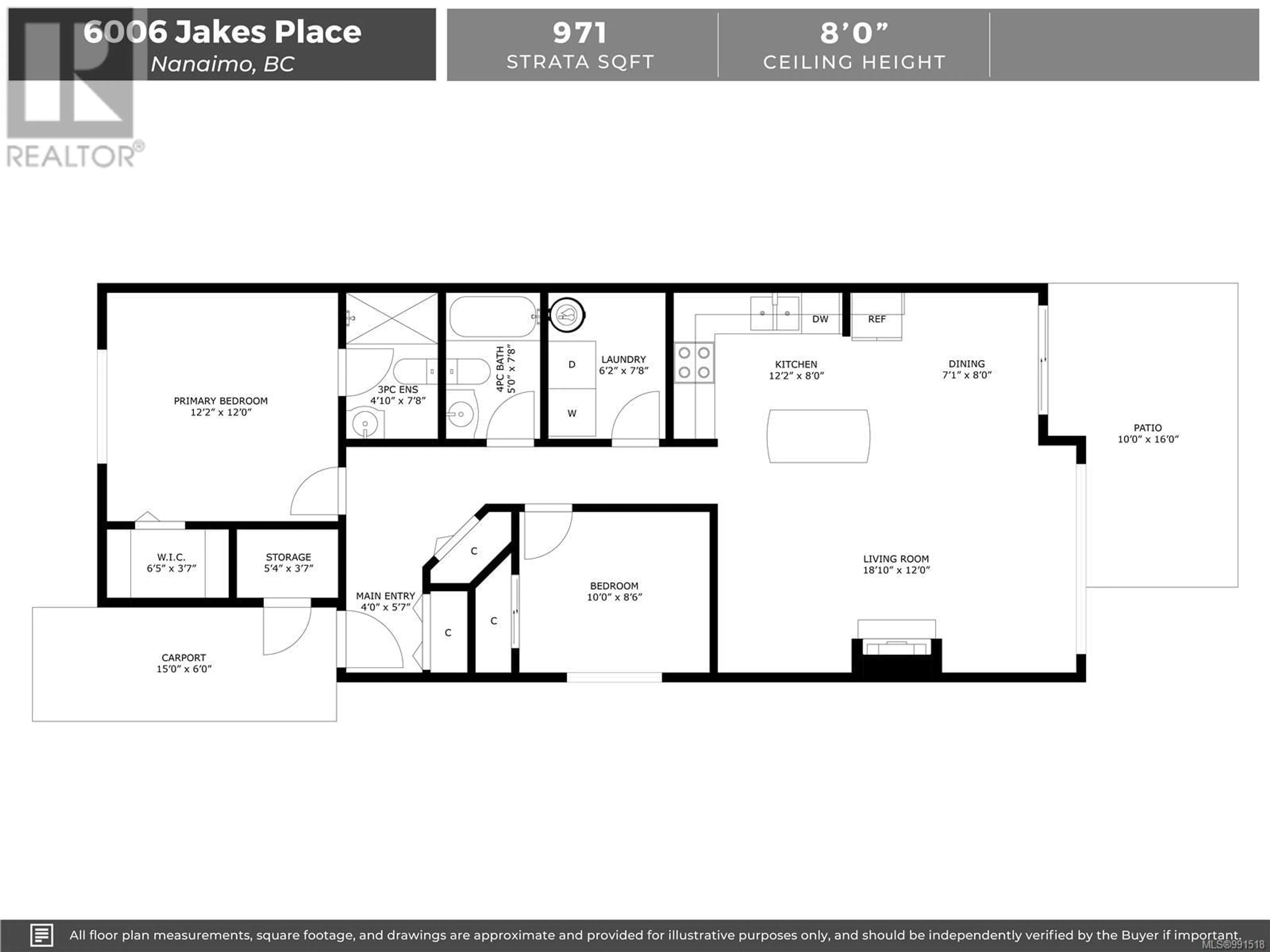 Floor plan for 6006 JAKE'S PLACE, Nanaimo British Columbia V9T6E7