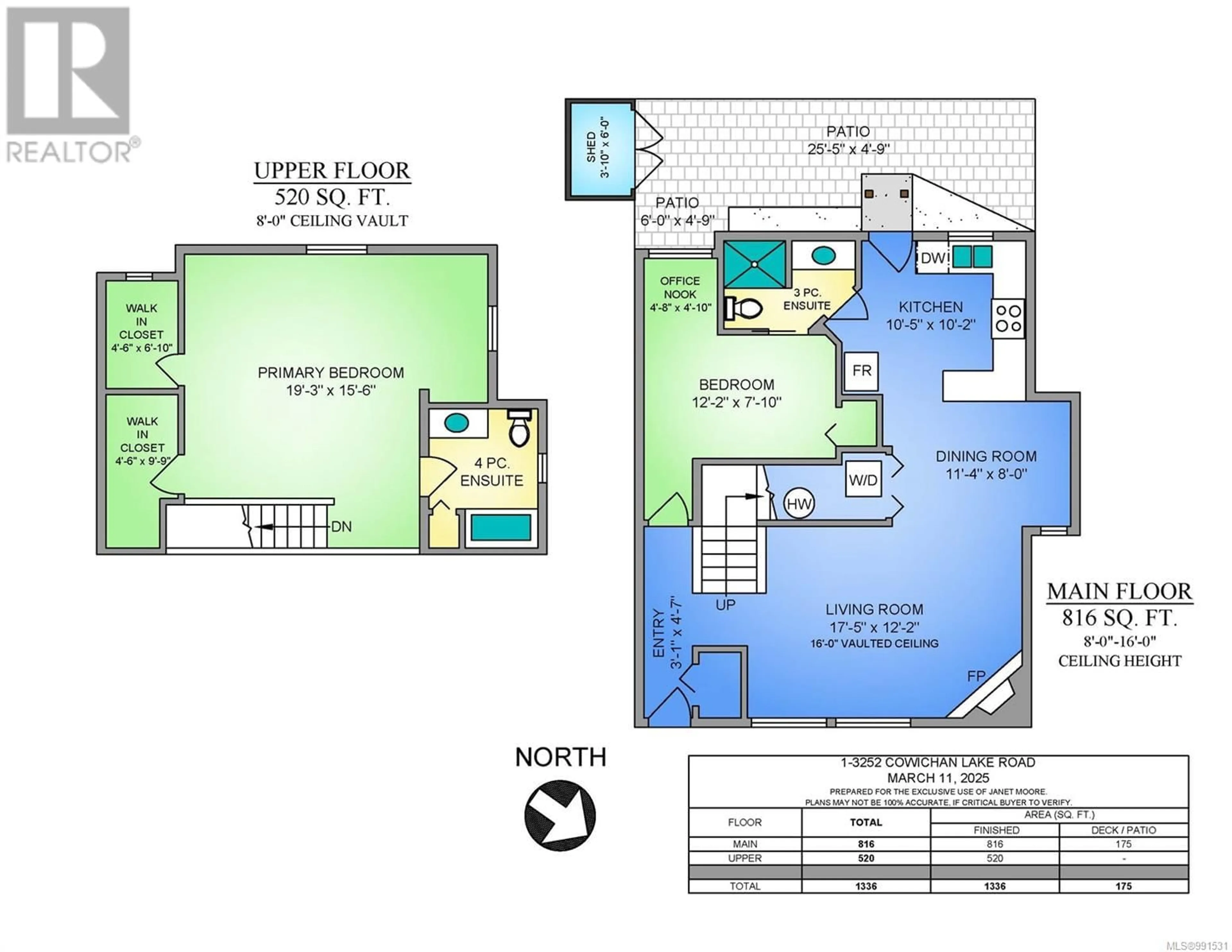 Floor plan for 1 3252 Cowichan Lake Rd, Duncan British Columbia V9L4B9