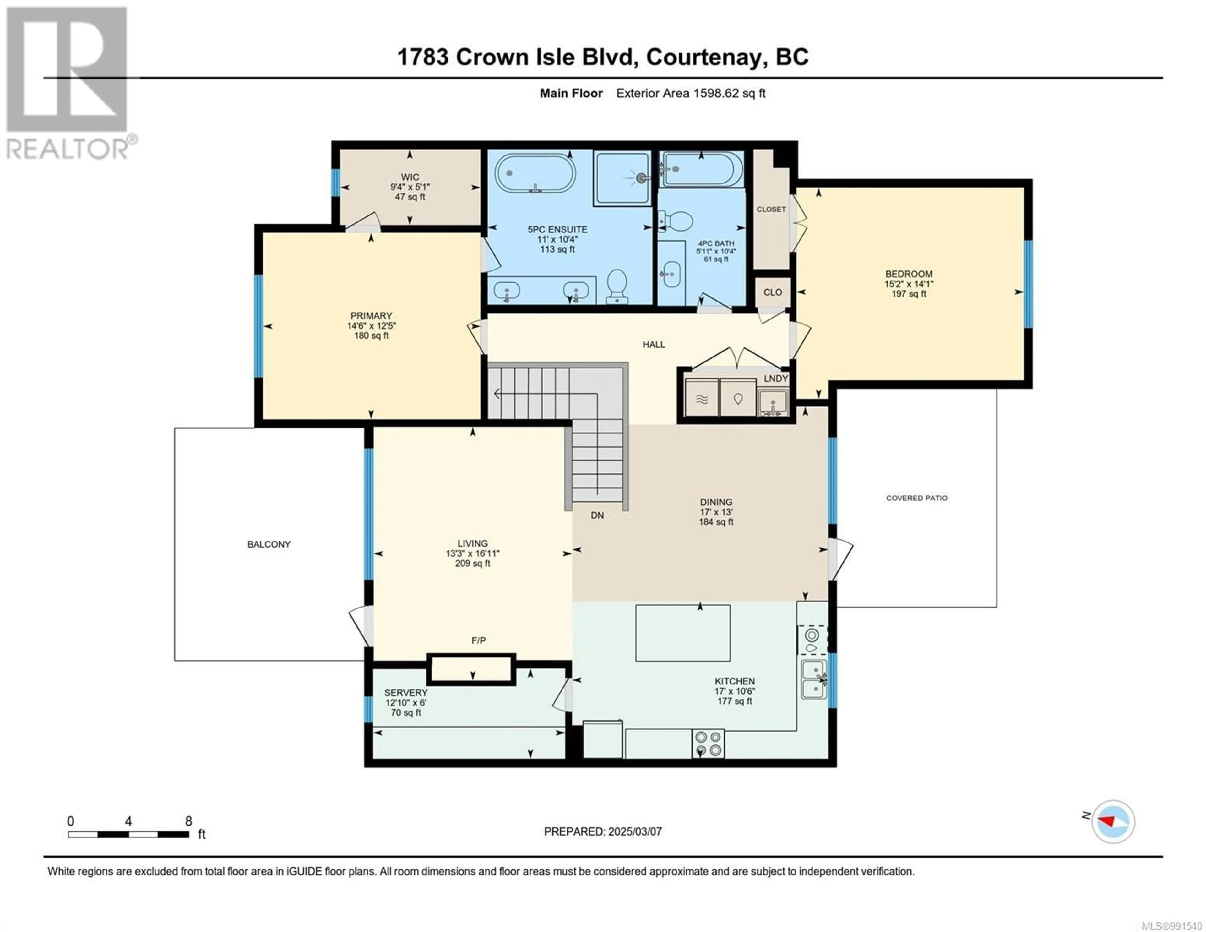 Floor plan for 1783 CROWN ISLE BOULEVARD, Courtenay British Columbia V9N0K1
