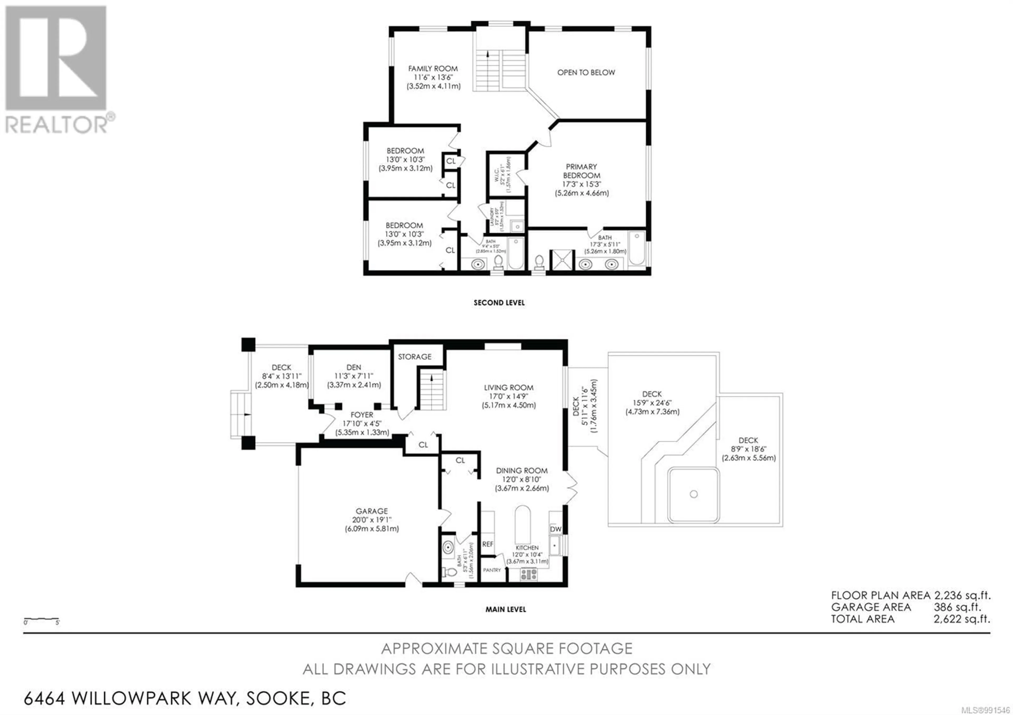 Floor plan for 6454 Willowpark Way, Sooke British Columbia V9Z1J9