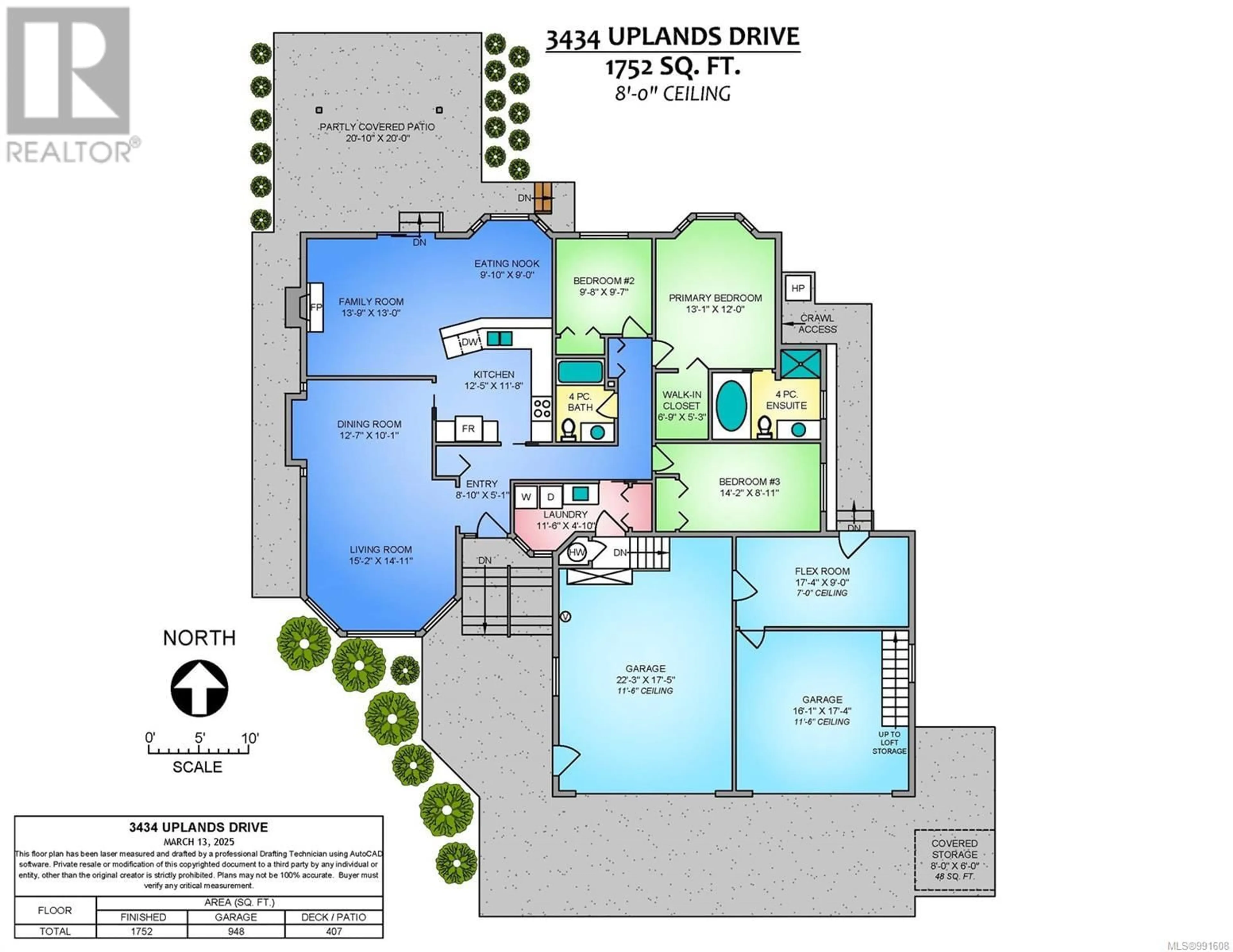 Floor plan for 3434 Uplands Dr, Nanaimo British Columbia V9T2T5