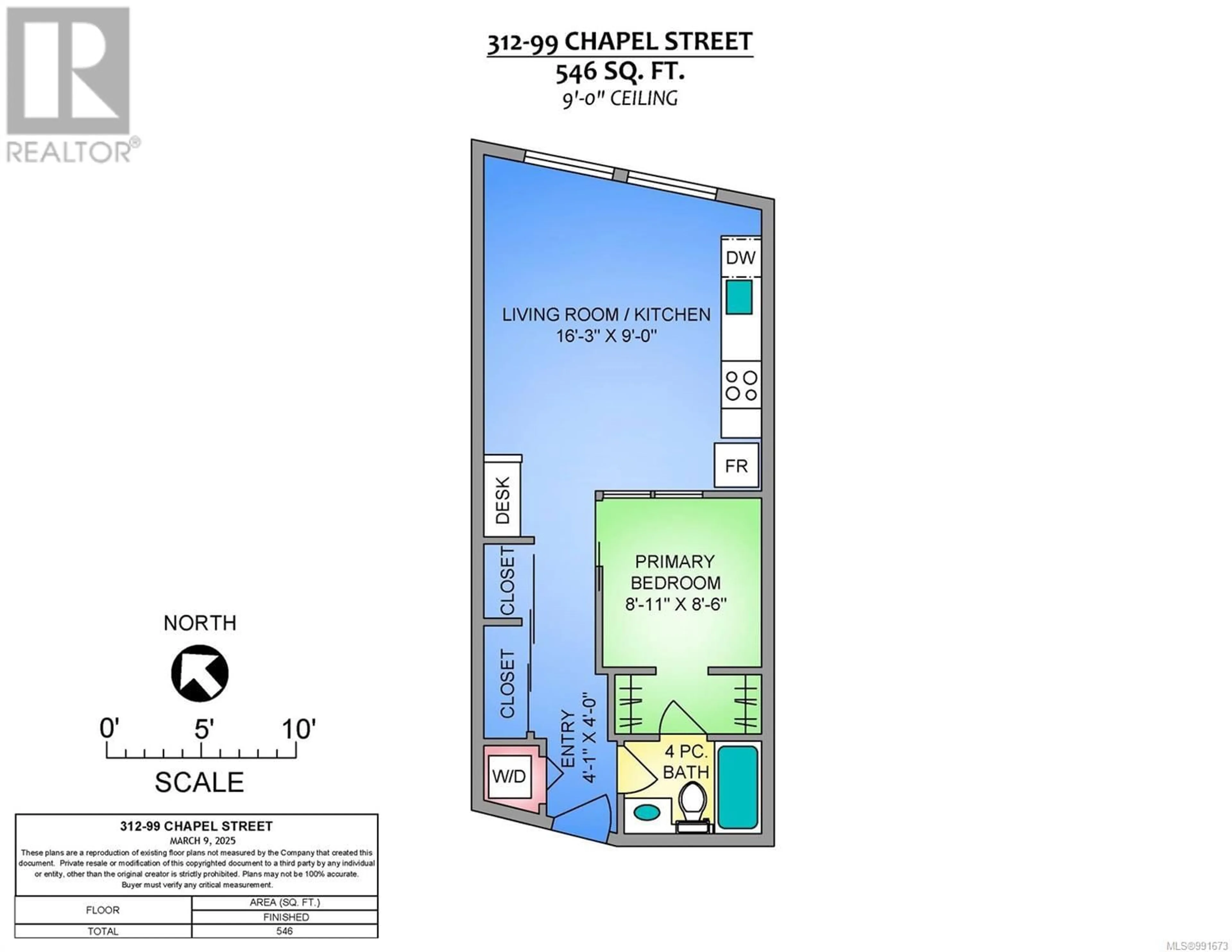 Floor plan for 312 - 99 CHAPEL STREET, Nanaimo British Columbia V9R5H3