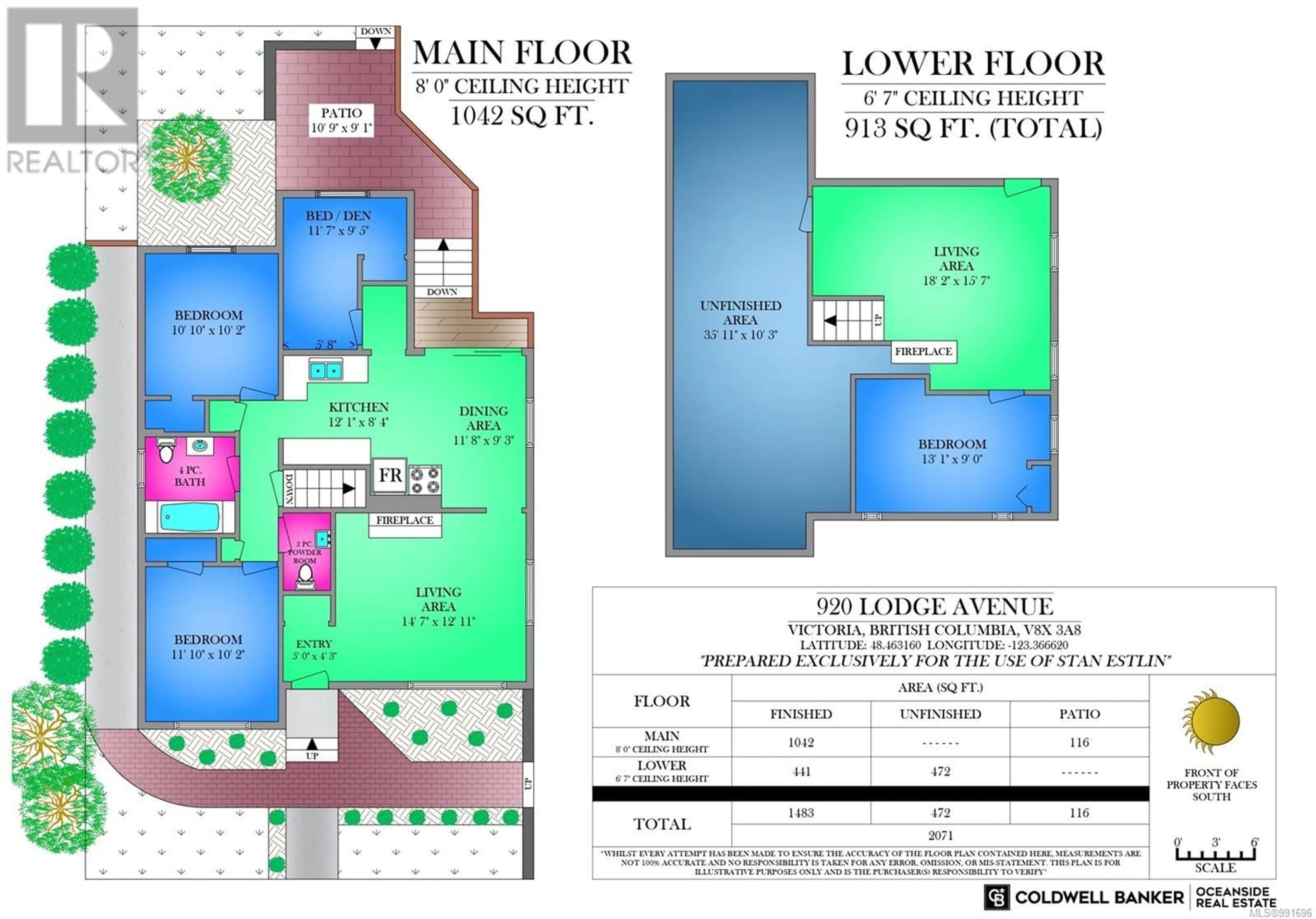 Floor plan for 920 LODGE AVENUE, Saanich British Columbia V8X3A8