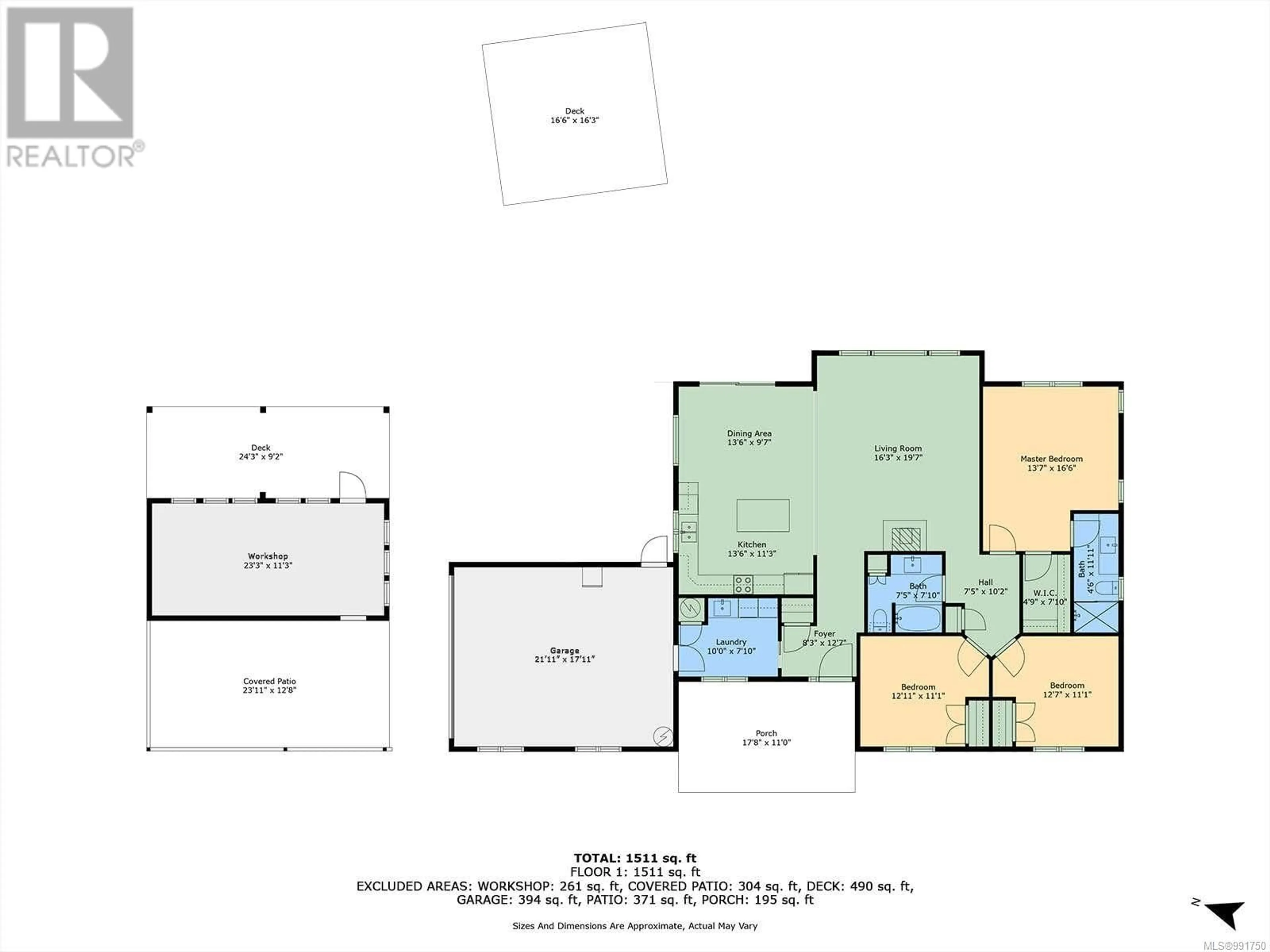 Floor plan for 1065 SPIDER LAKE ROAD, Qualicum Beach British Columbia V9K2L7