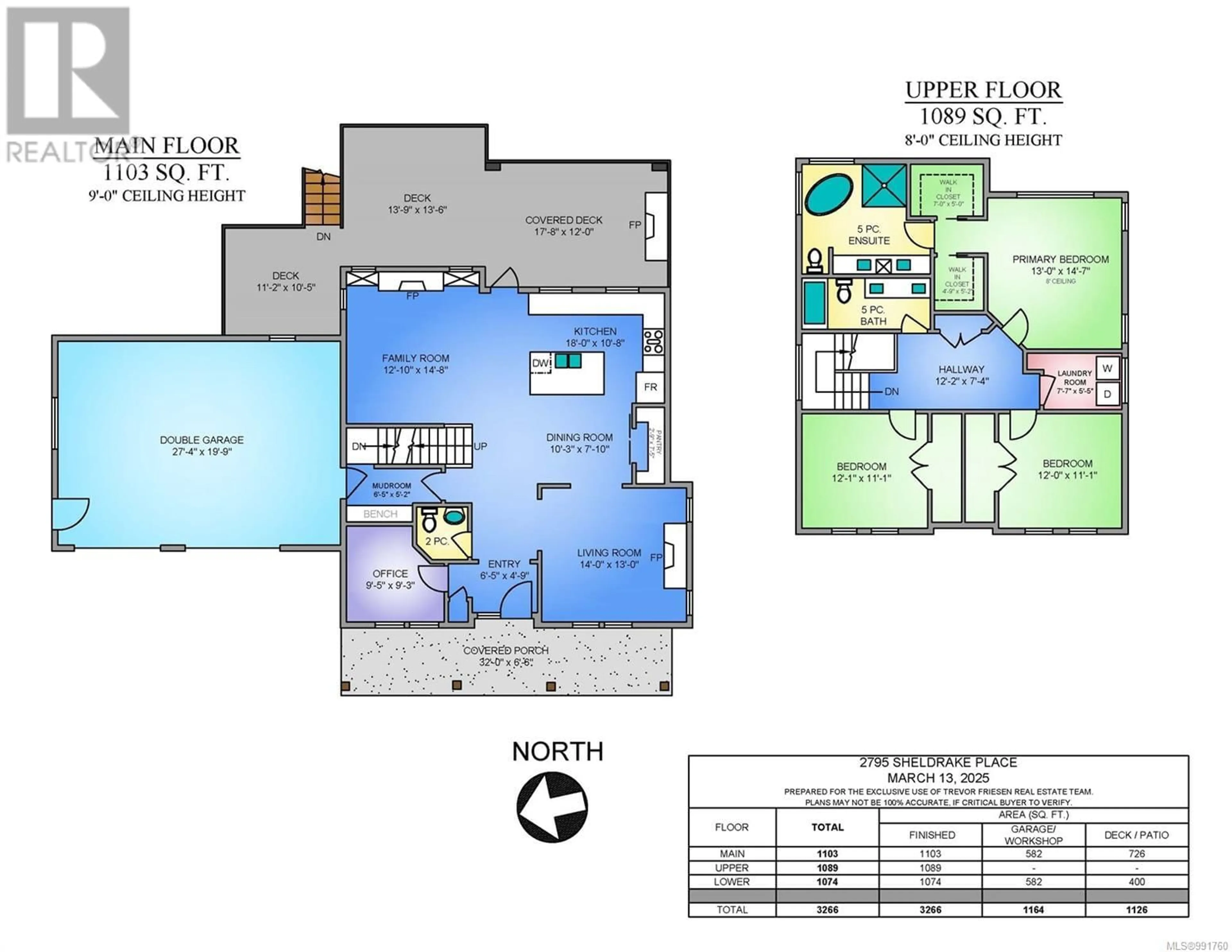 Floor plan for 2795 SHELDRAKE PLACE, Mill Bay British Columbia V8H1A7