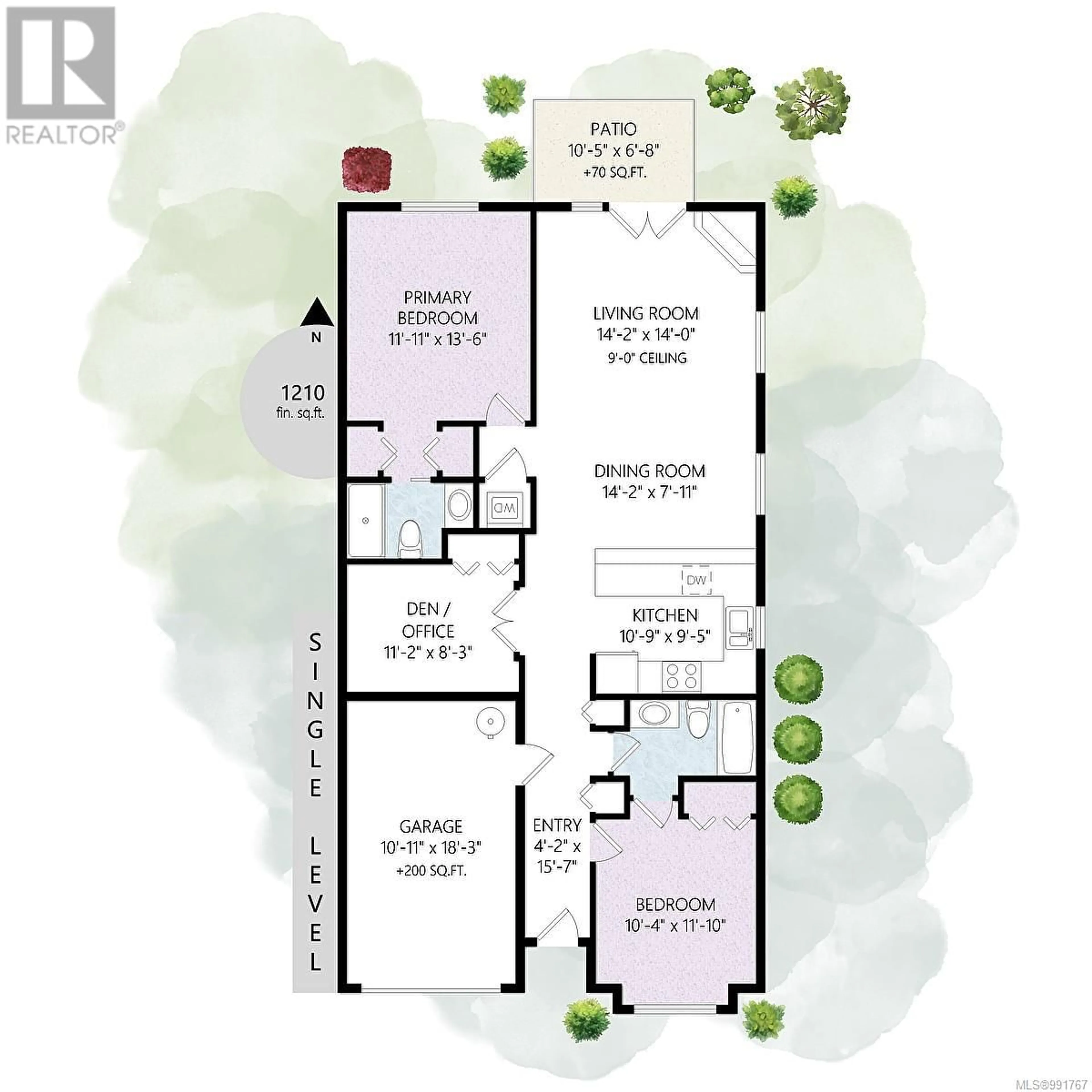 Floor plan for 4 - 9625 FIFTH STREET, Sidney British Columbia V8L2W7