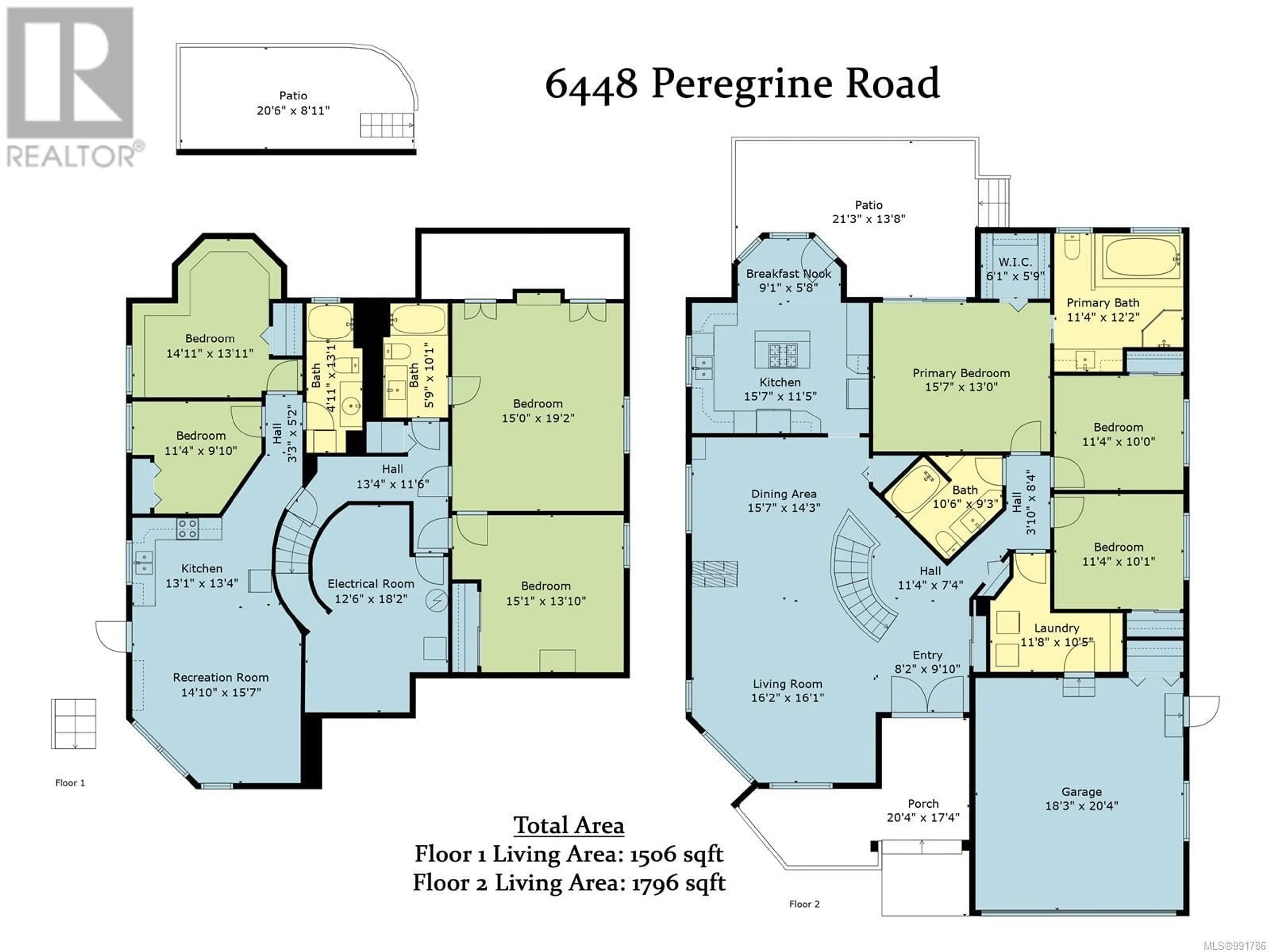 Floor plan for 6448 Peregrine Rd, Nanaimo British Columbia V9V1V5