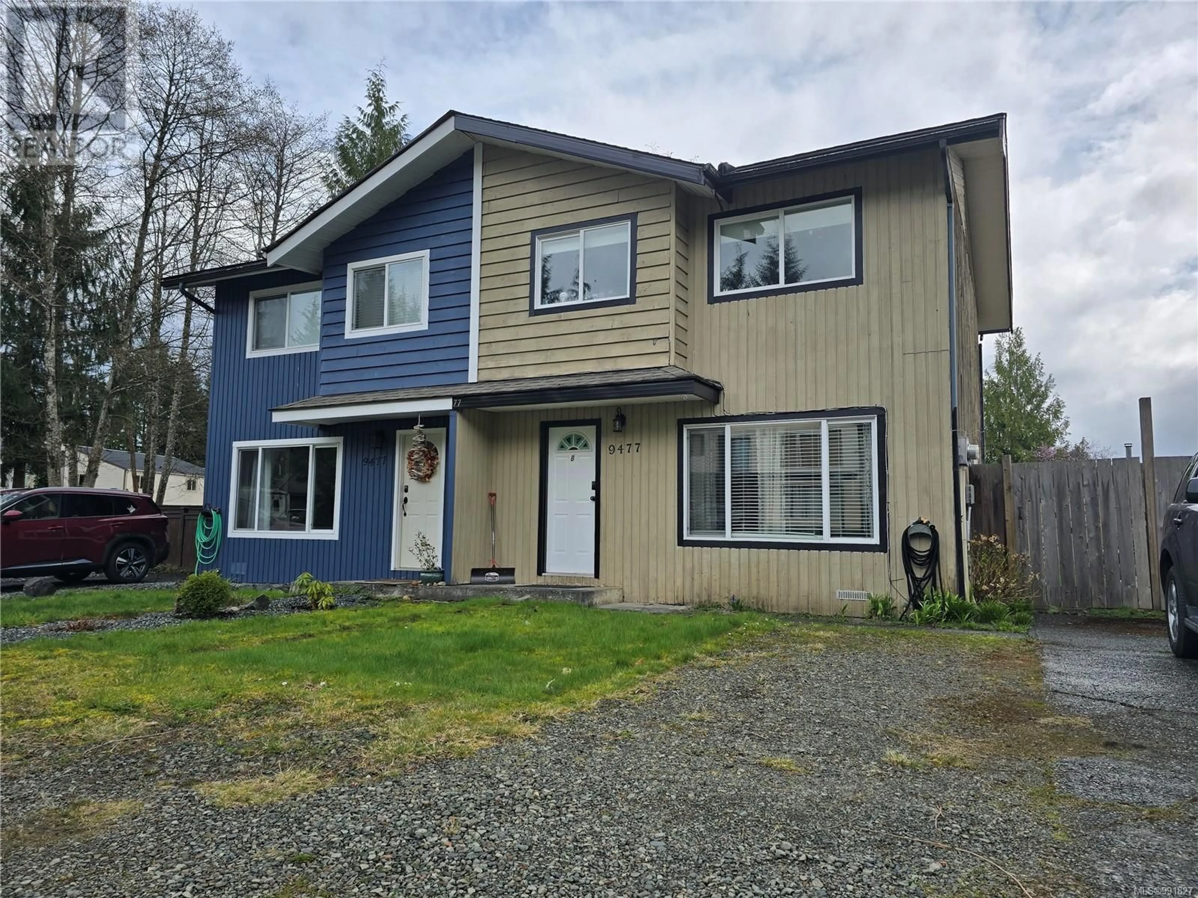 Home with vinyl exterior material, street for B - 9477 SCOTT STREET, Port Hardy British Columbia V0N2P0