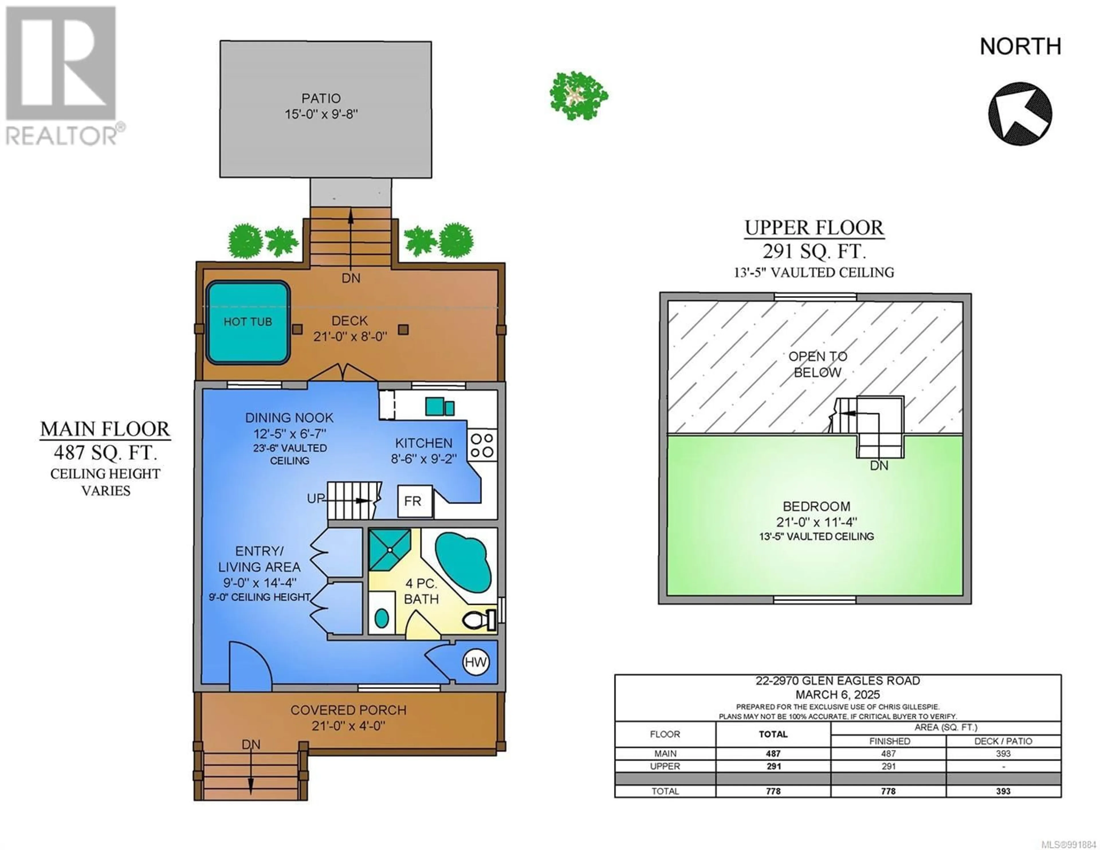 Floor plan for 22 - 2970 GLEN EAGLES ROAD, Shawnigan Lake British Columbia V0R2W1