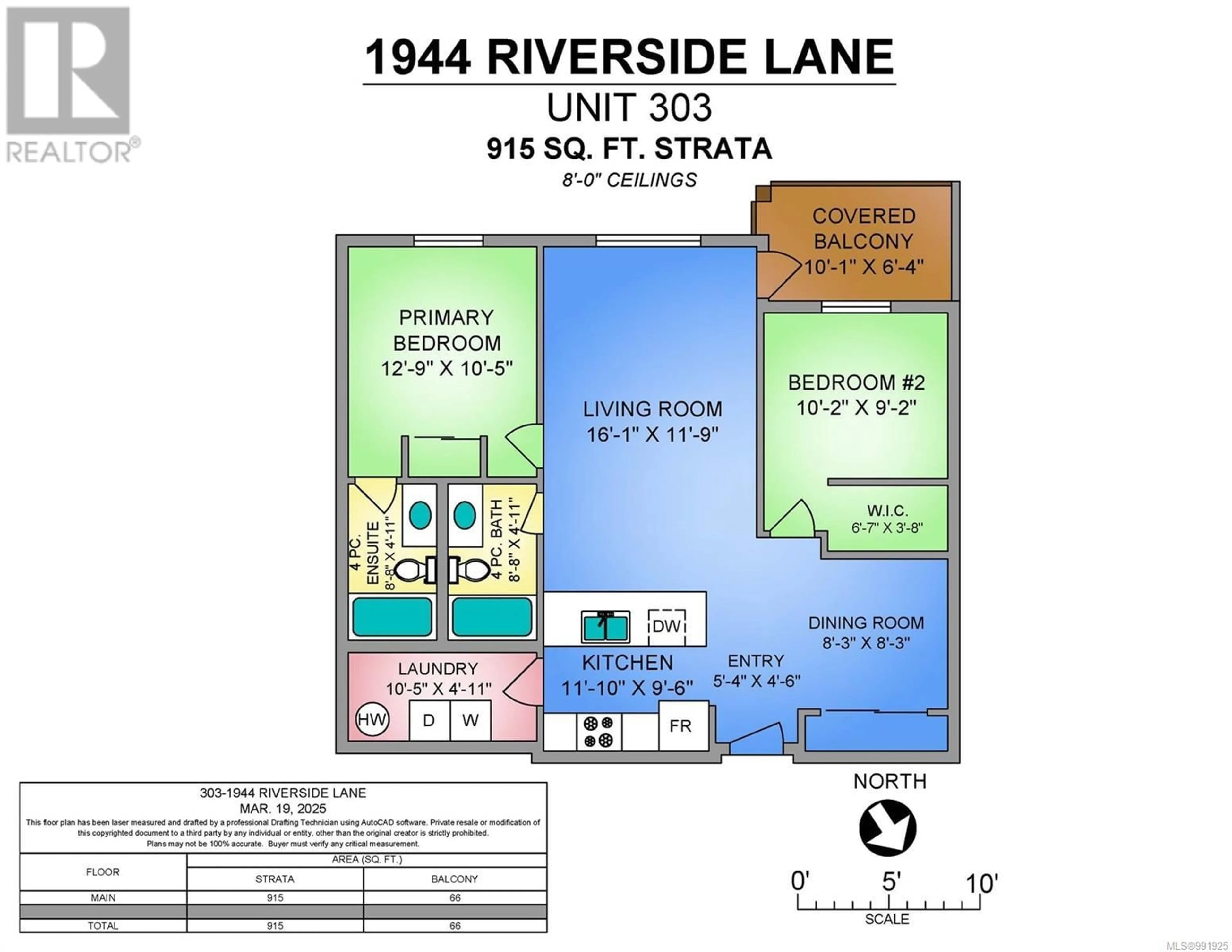 Floor plan for 303 - 1944 RIVERSIDE LANE, Courtenay British Columbia V9N0E5