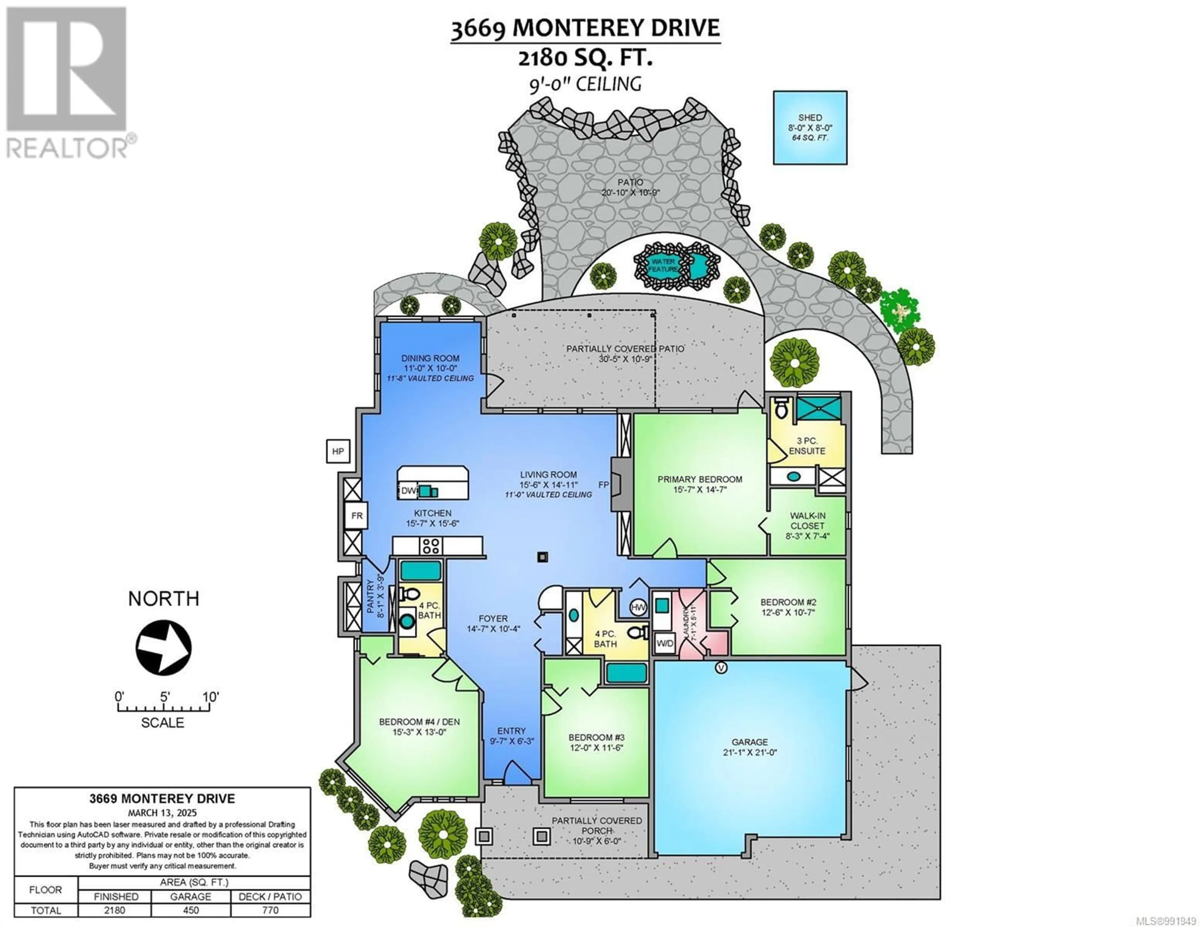 Floor plan for 3669 Monterey Dr, Nanaimo British Columbia V9T6R9