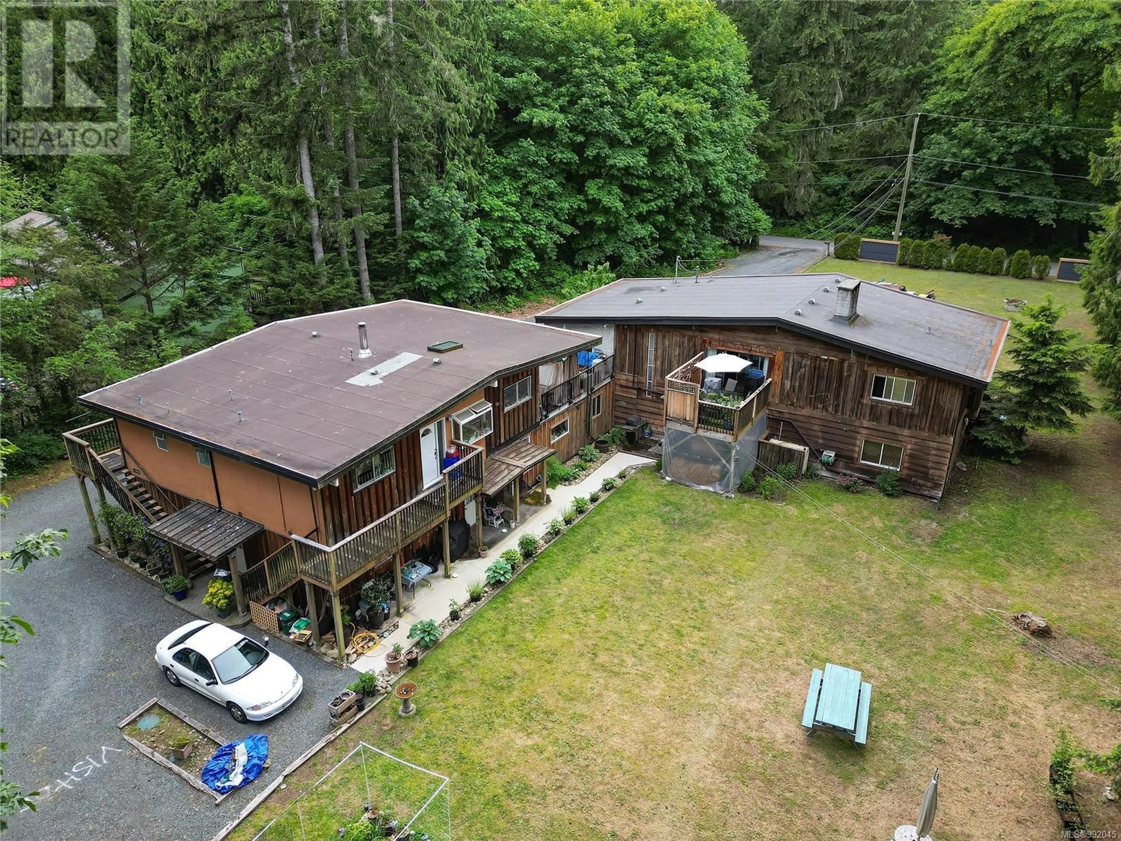 A pic from outside/outdoor area/front of a property/back of a property/a pic from drone, building for IDLEMORE ROAD, Sooke British Columbia V9Z0A9