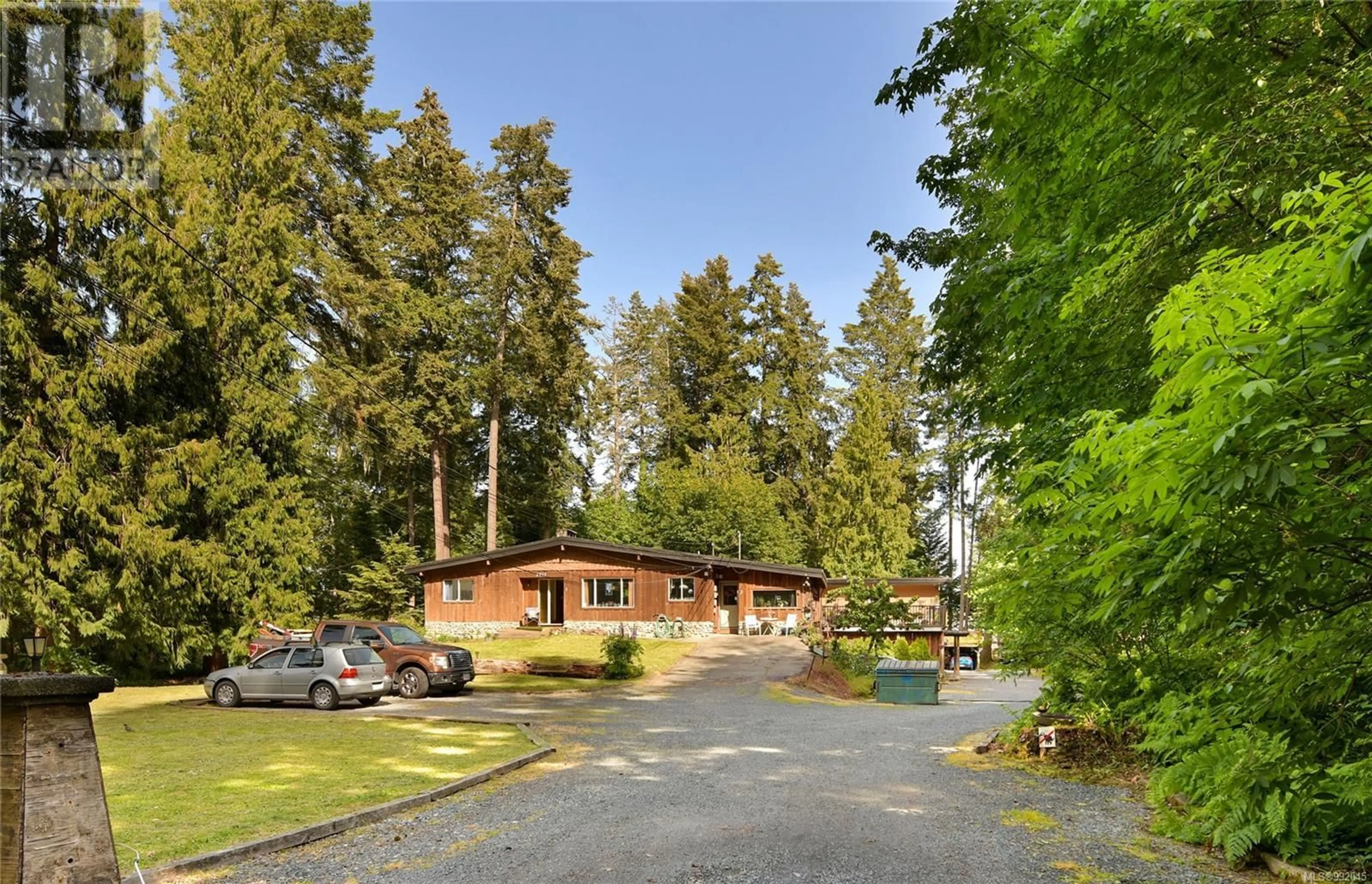 A pic from outside/outdoor area/front of a property/back of a property/a pic from drone, forest/trees view for IDLEMORE ROAD, Sooke British Columbia V9Z0A9