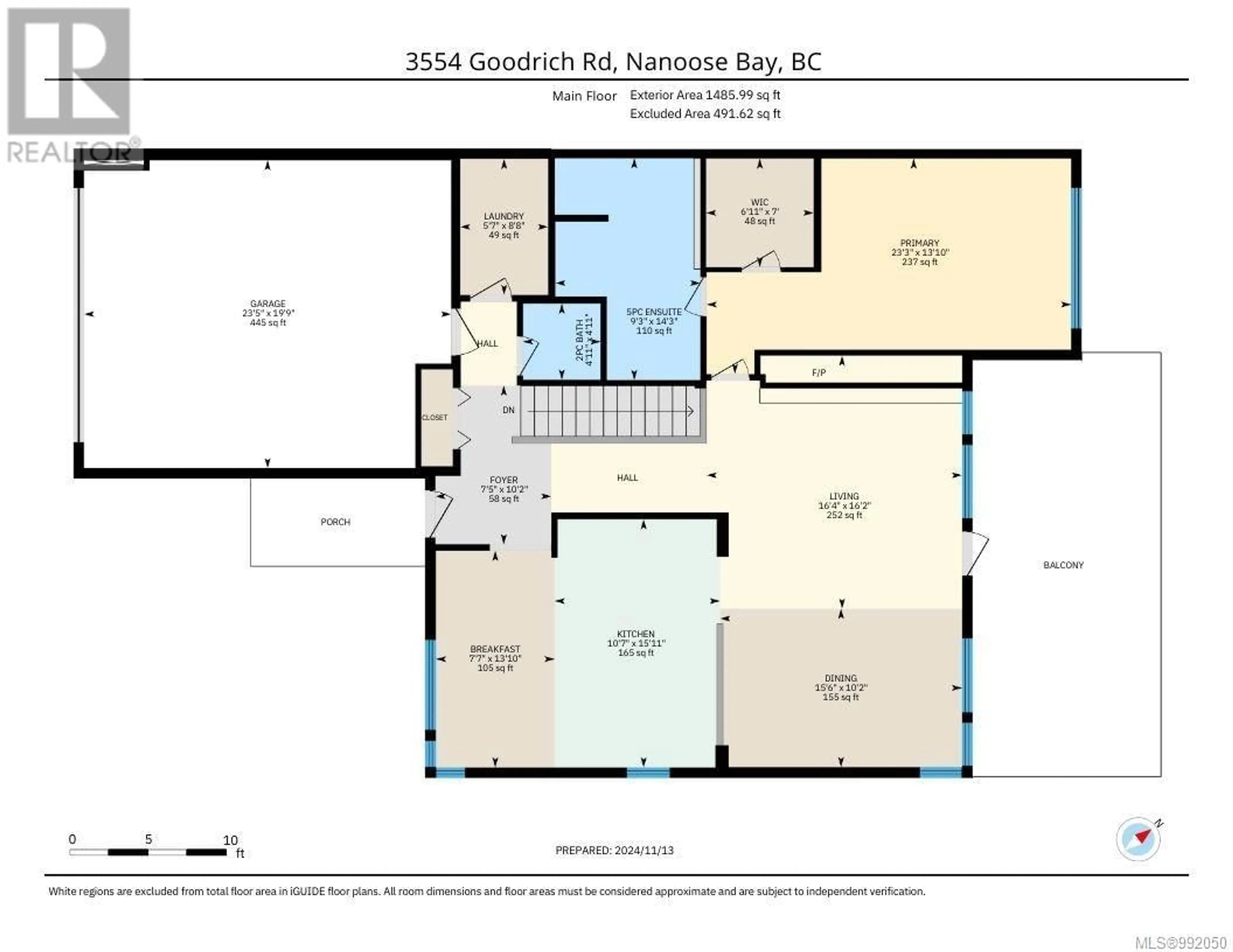 Floor plan for 3554 GOODRICH ROAD, Nanoose Bay British Columbia V9P9K9
