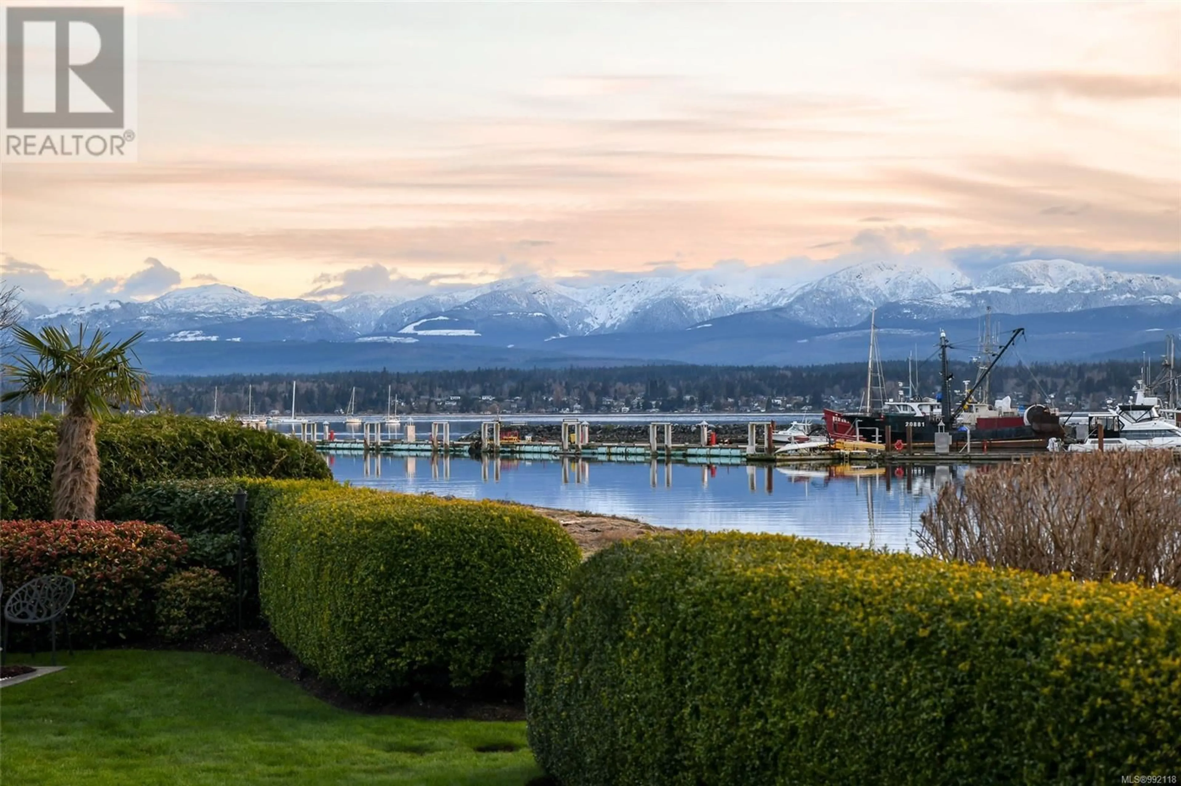 A pic from outside/outdoor area/front of a property/back of a property/a pic from drone, water/lake/river/ocean view for 77 JANE PLACE, Comox British Columbia V9M3N4
