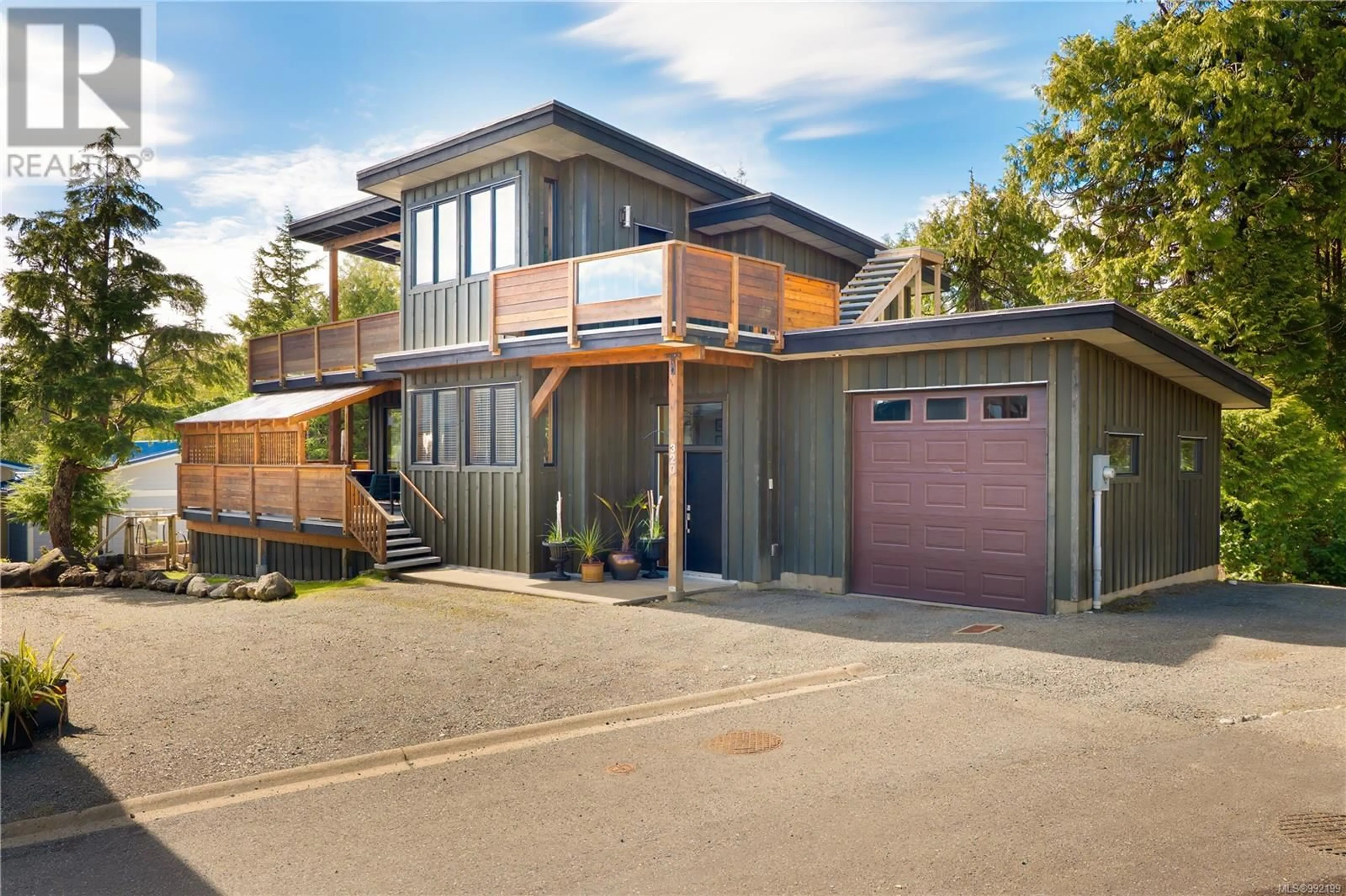 Home with brick exterior material, street for 320 Pass of Melfort Pl, Ucluelet British Columbia V0R3A0