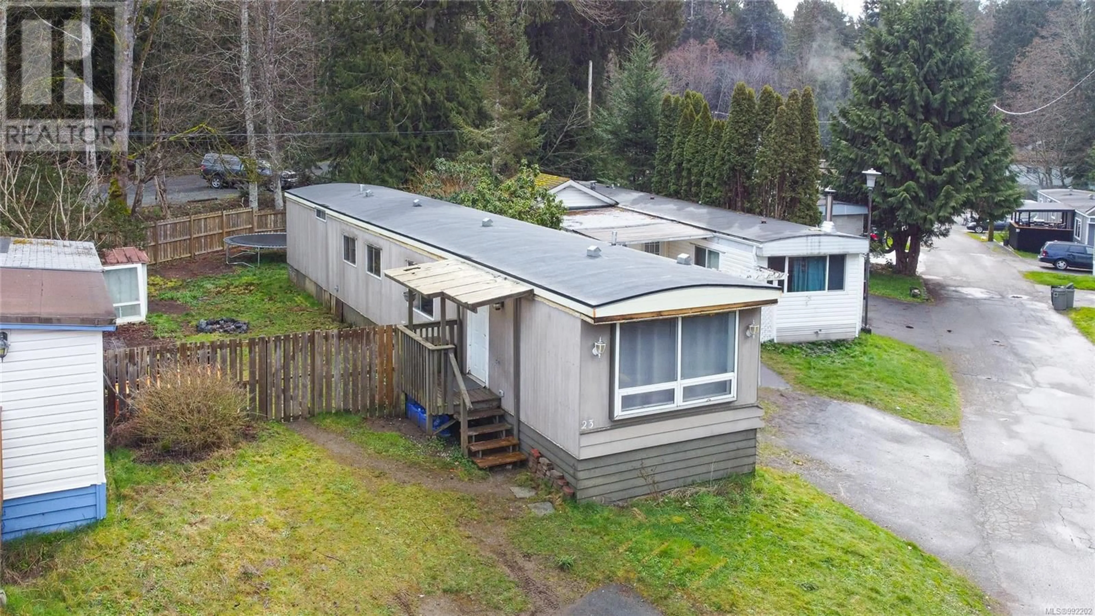 A pic from outside/outdoor area/front of a property/back of a property/a pic from drone, unknown for 23 - 2670 SOOKE RIVER ROAD, Sooke British Columbia V9Z0Y2