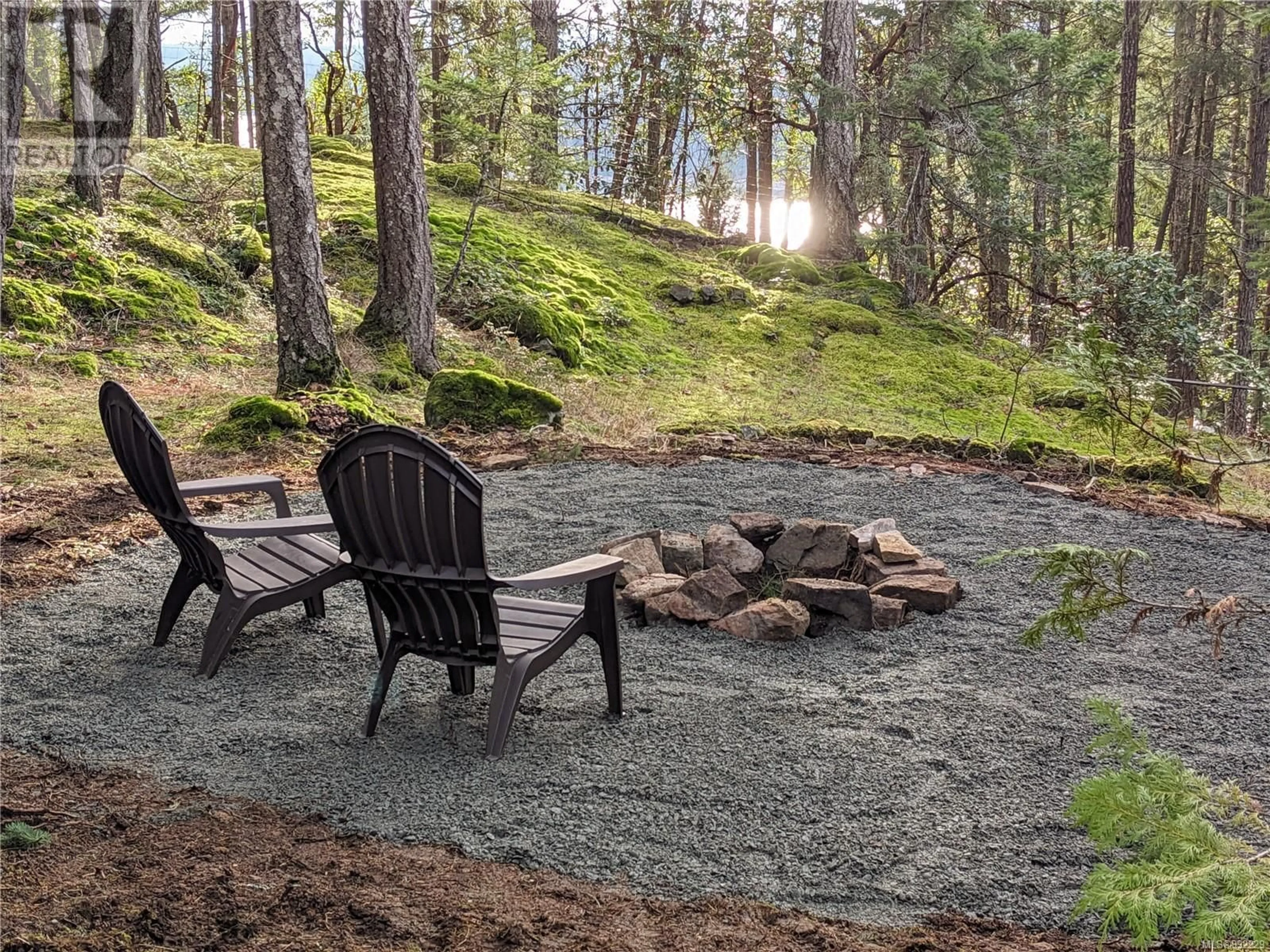 Patio, forest/trees view for 415 HALIBUT HILL ROAD, Mudge Island British Columbia V9X1P7