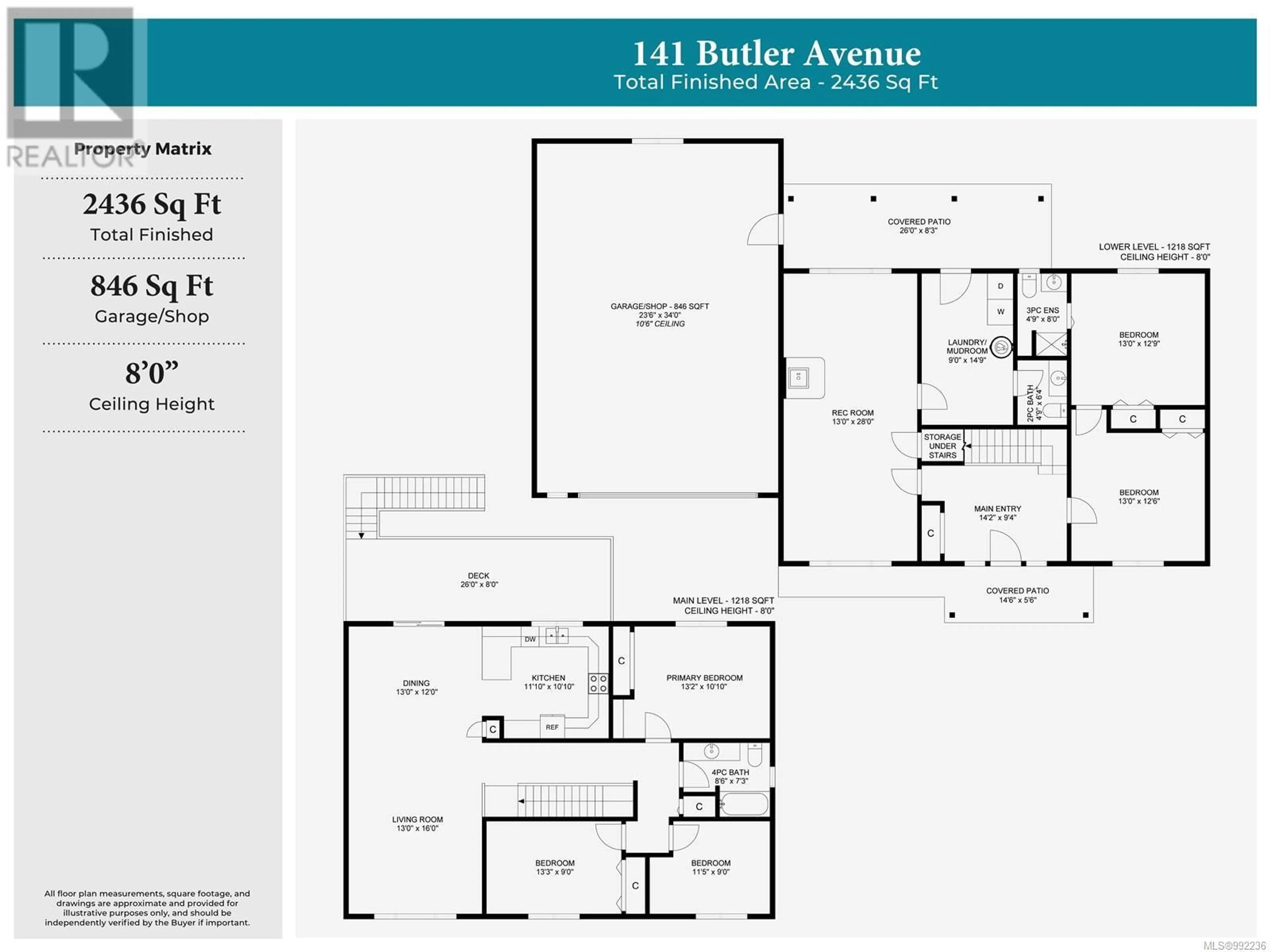 Floor plan for 141 BUTLER AVENUE, Parksville British Columbia V9P1K9