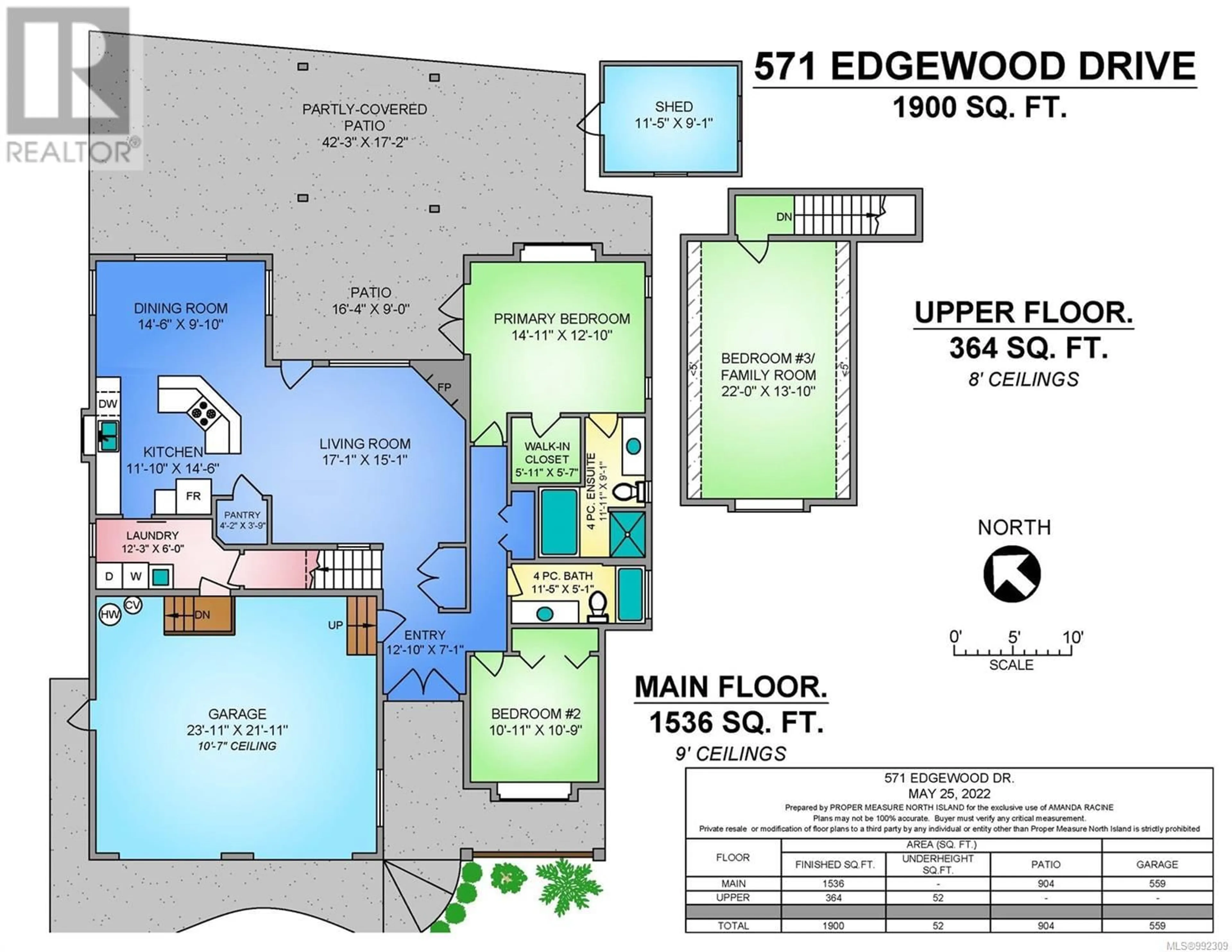 Floor plan for 571 EDGEWOOD DRIVE, Campbell River British Columbia V9W8H1