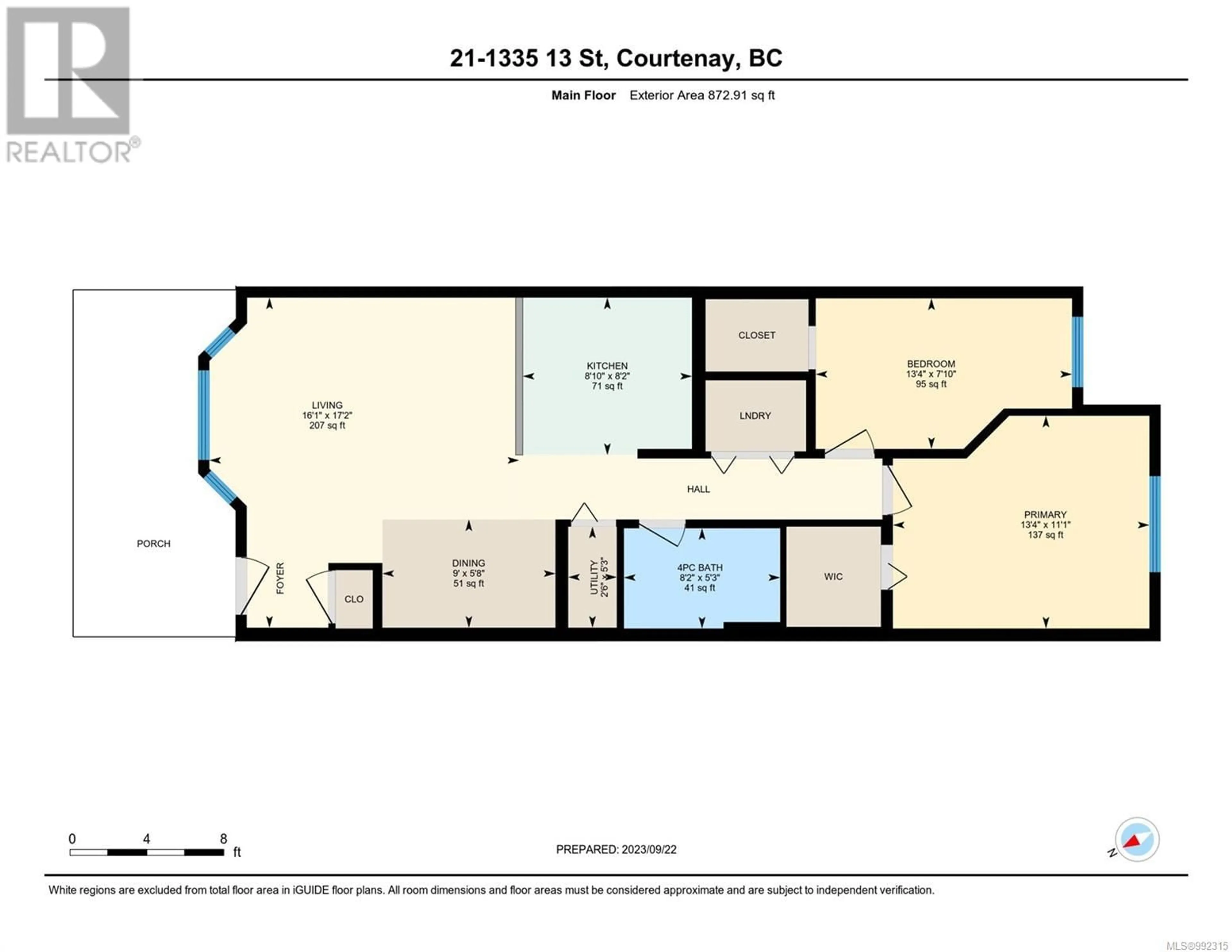 Floor plan for 21 - 1335 13TH STREET, Courtenay British Columbia V9N7B6