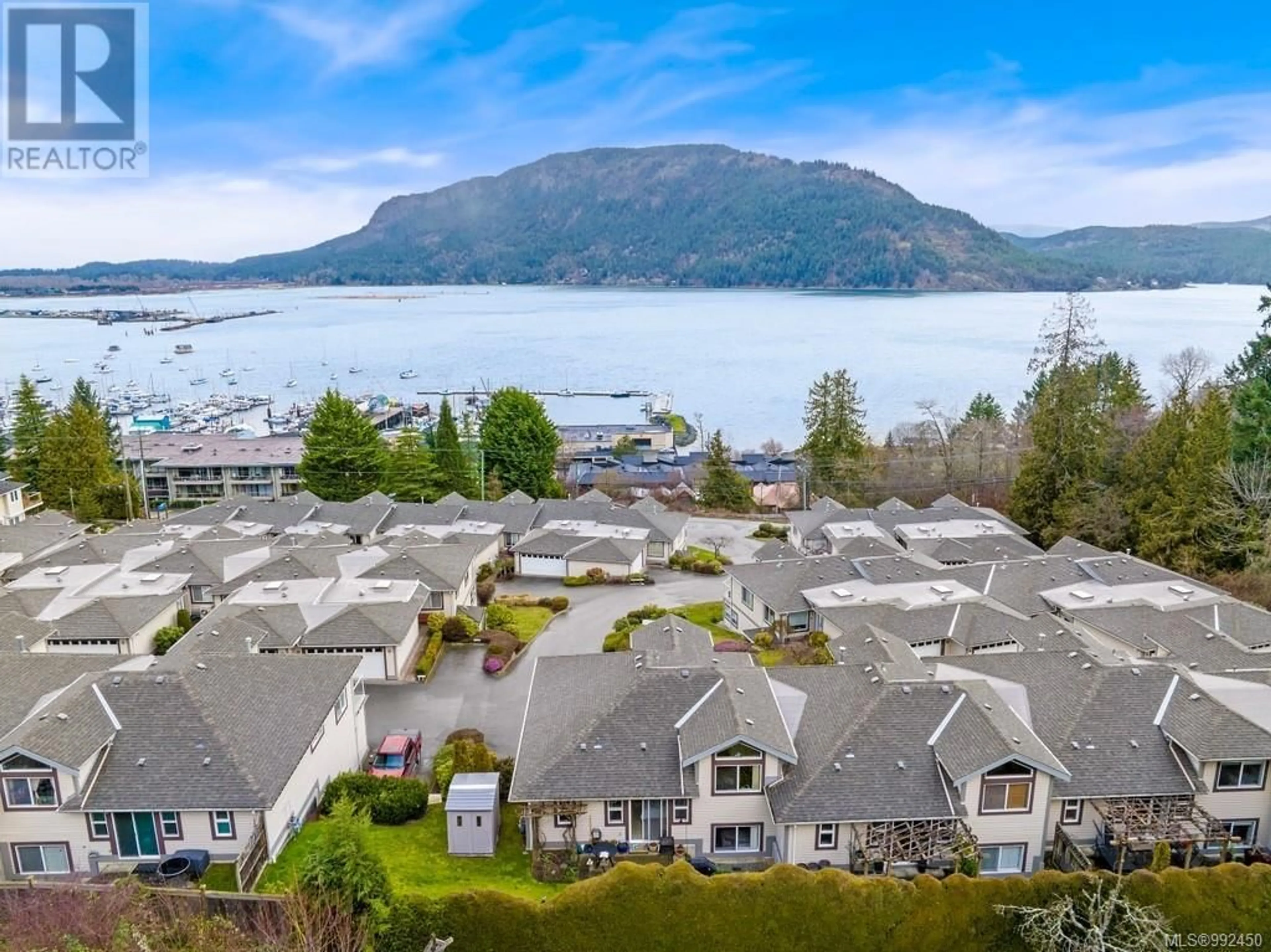 A pic from outside/outdoor area/front of a property/back of a property/a pic from drone, water/lake/river/ocean view for 5 - 1700 PRITCHARD ROAD, Cowichan Bay British Columbia V0R1N1