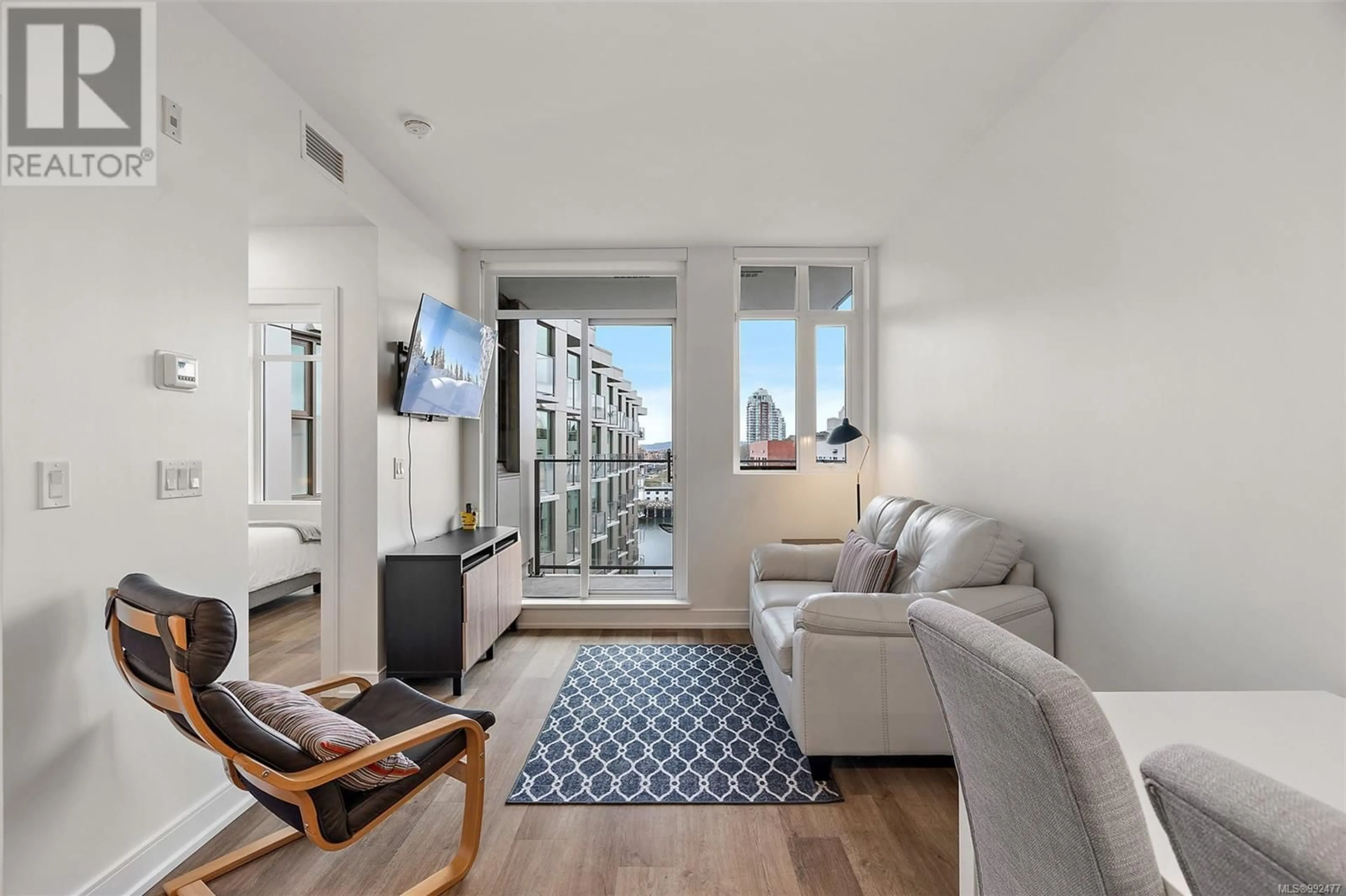 Living room with furniture, unknown for 807 - 1628 STORE STREET, Victoria British Columbia V8W3K3