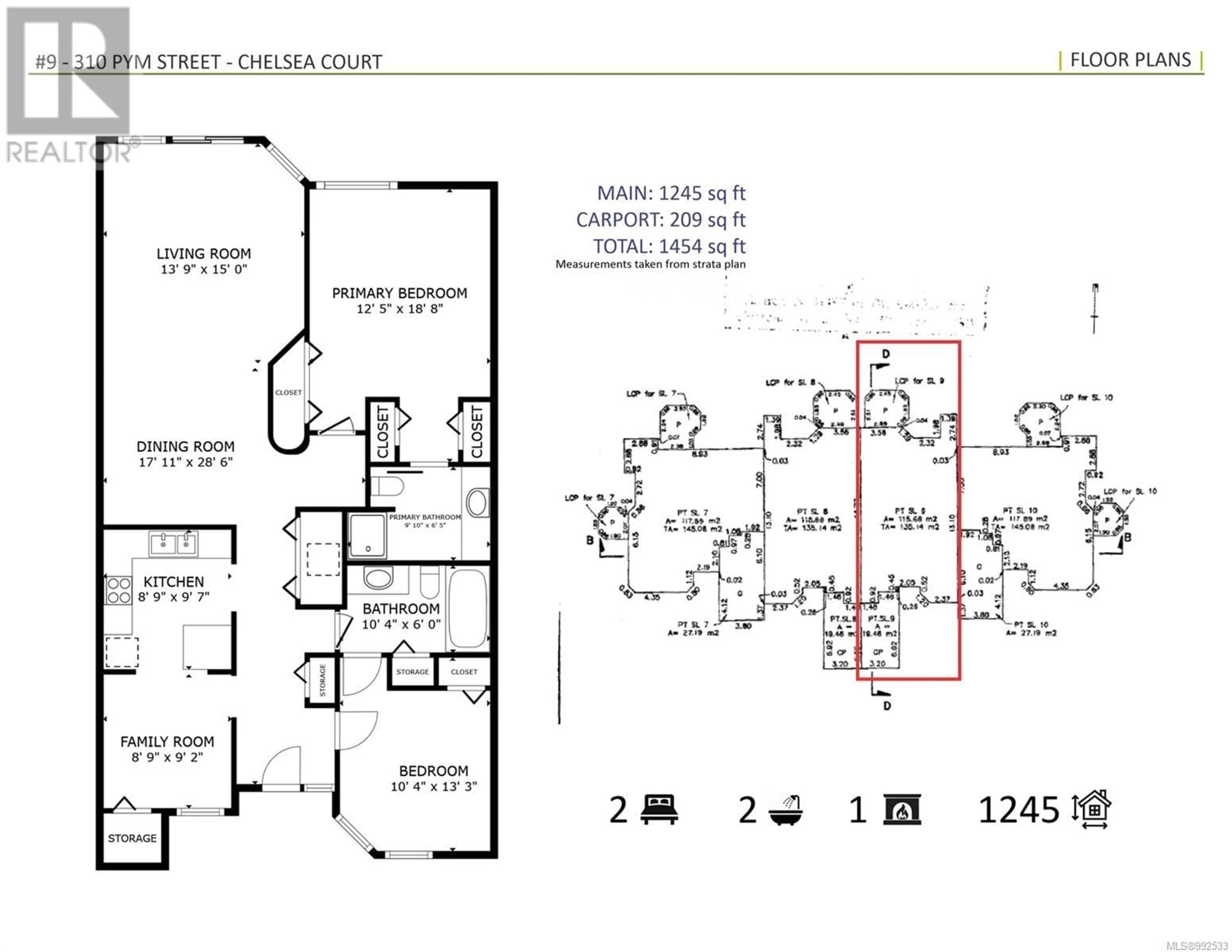 Floor plan for 9 - 310 PYM STREET, Parksville British Columbia V9P2P4