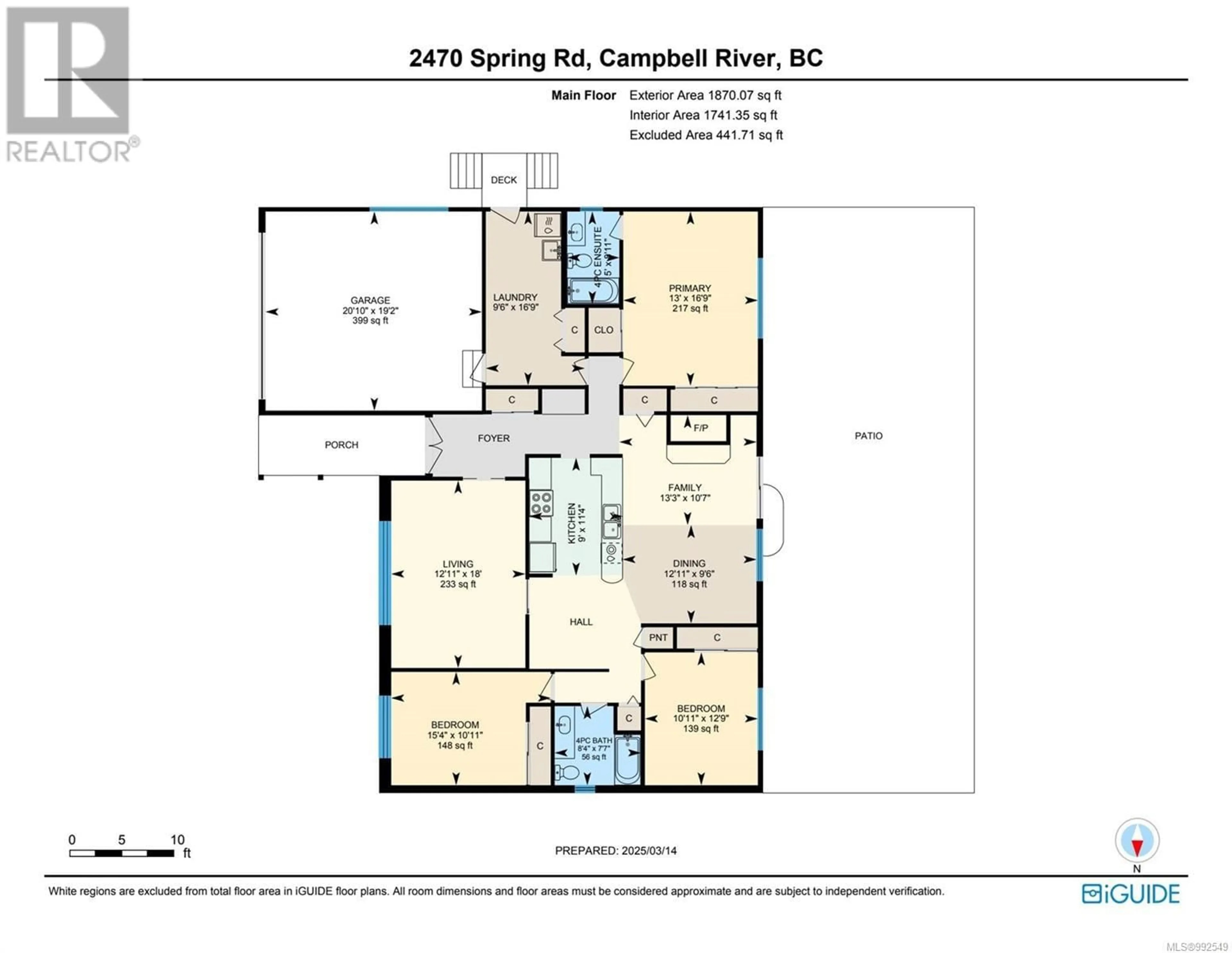 Floor plan for 2470 Spring Rd, Campbell River British Columbia V9W5K8