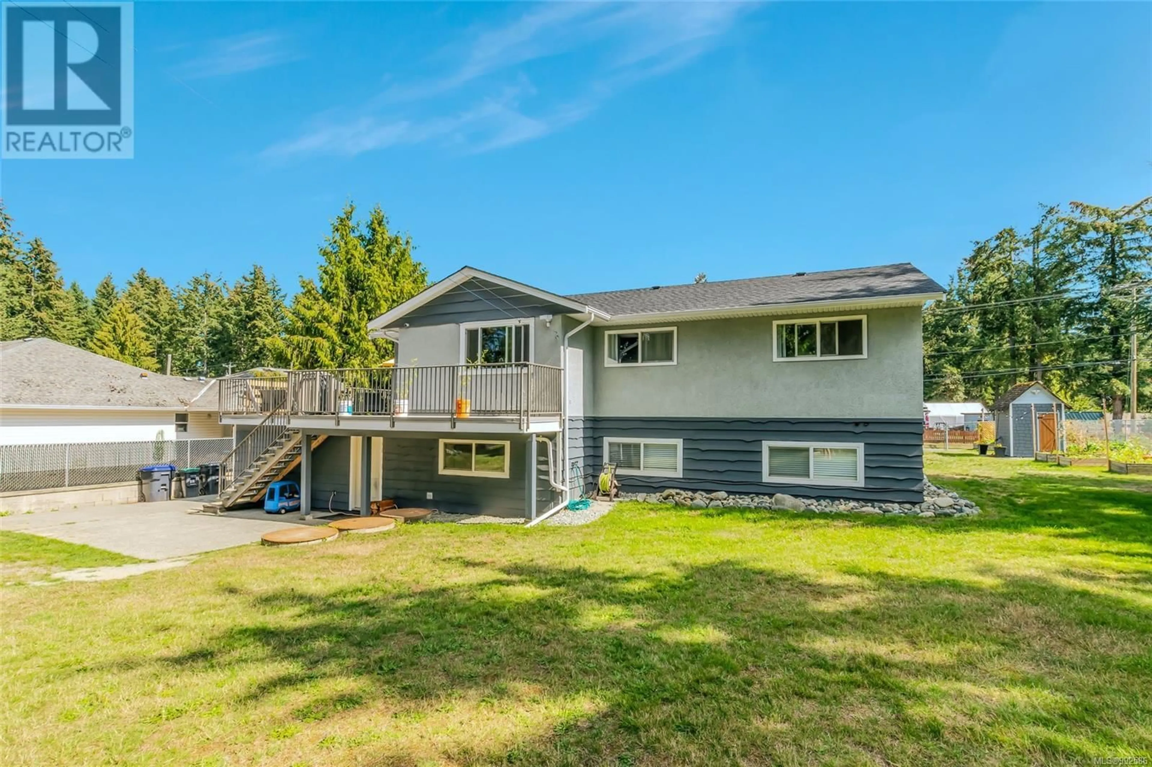 A pic from outside/outdoor area/front of a property/back of a property/a pic from drone, water/lake/river/ocean view for 3513 HALLBERG ROAD, Nanaimo British Columbia V9G1K1