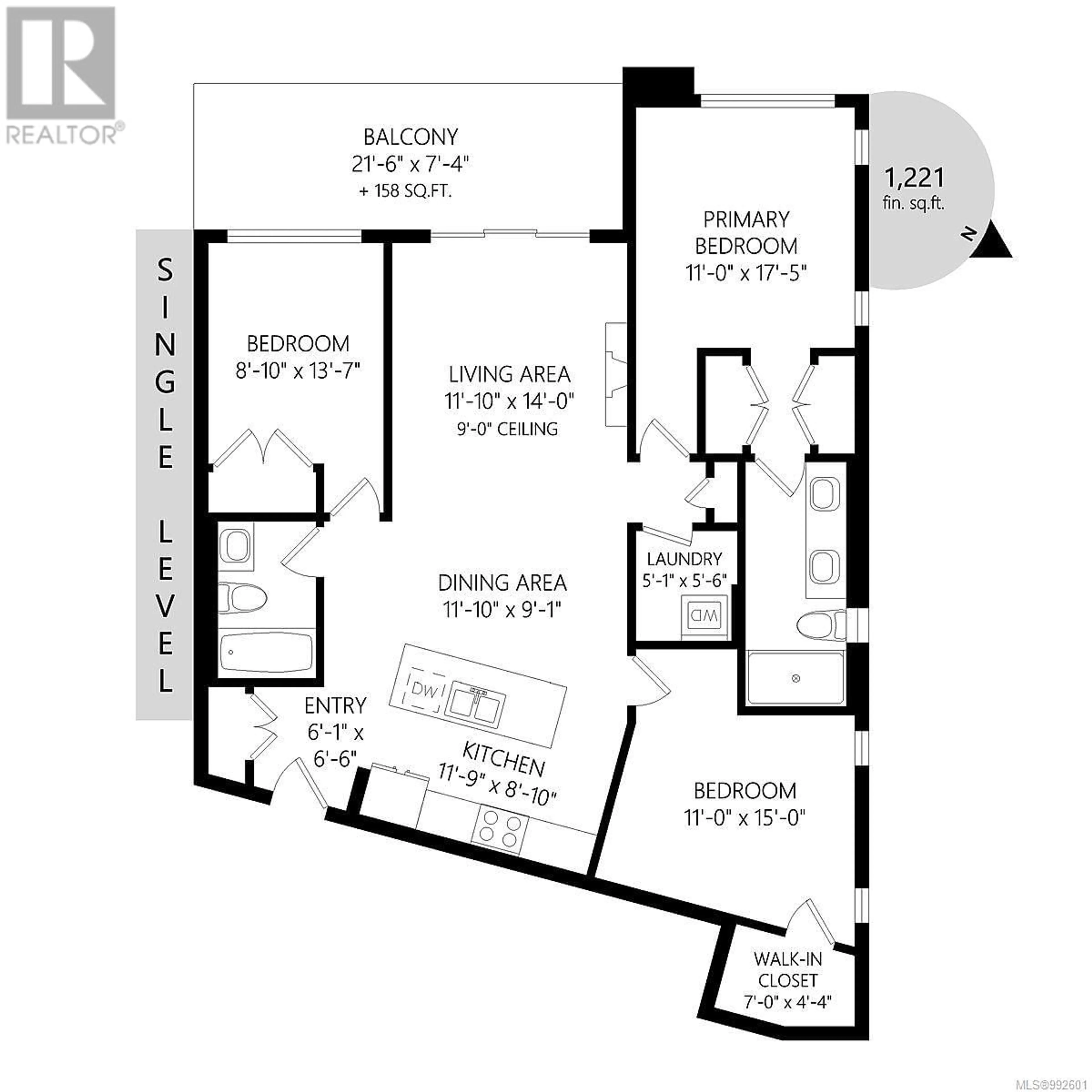 Floor plan for 210 958 Pharoah Mews, Langford British Columbia V9B6W6