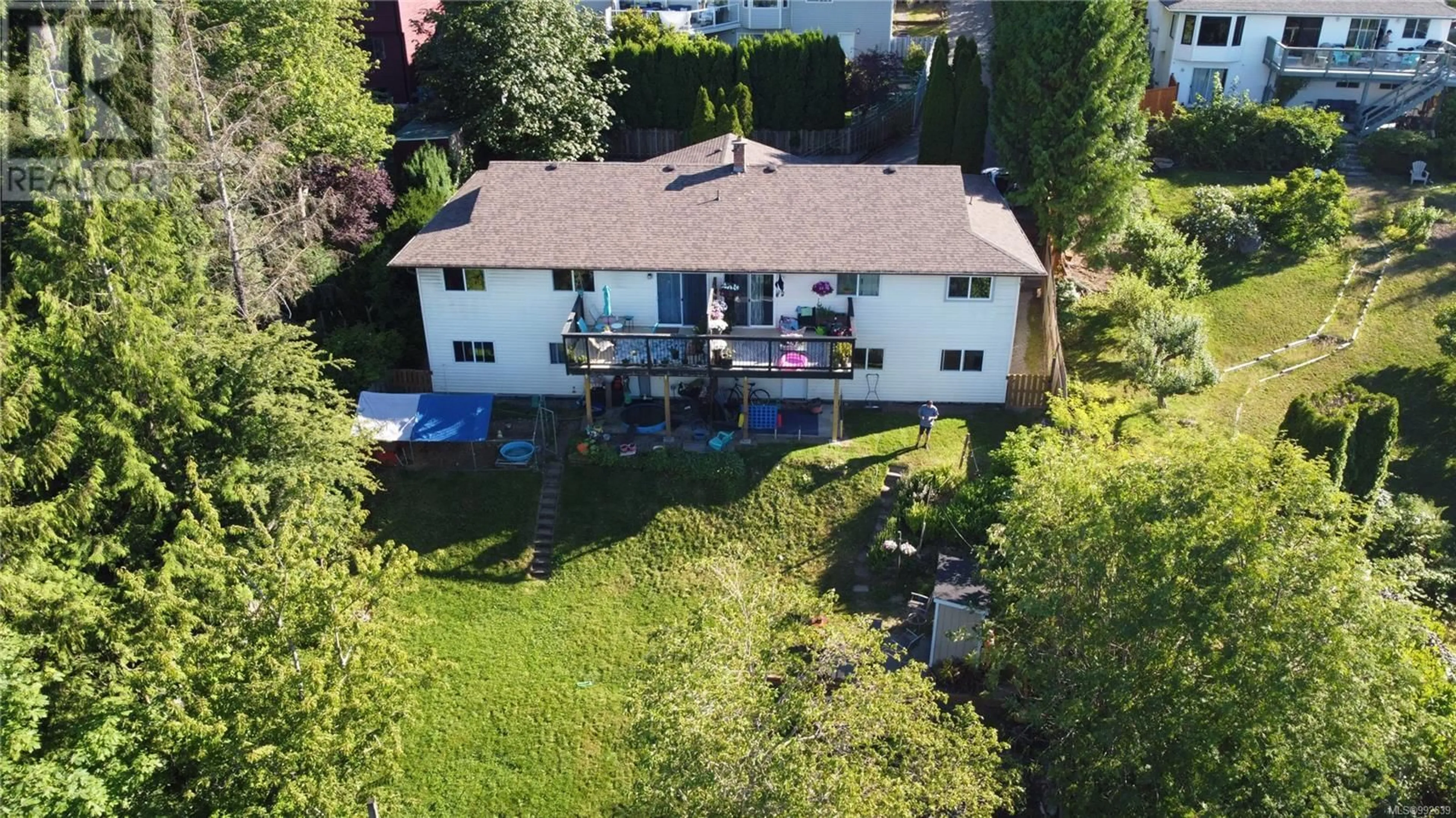 A pic from outside/outdoor area/front of a property/back of a property/a pic from drone, unknown for 2326 PANORAMA VIEW DRIVE, Nanaimo British Columbia V9R6T1