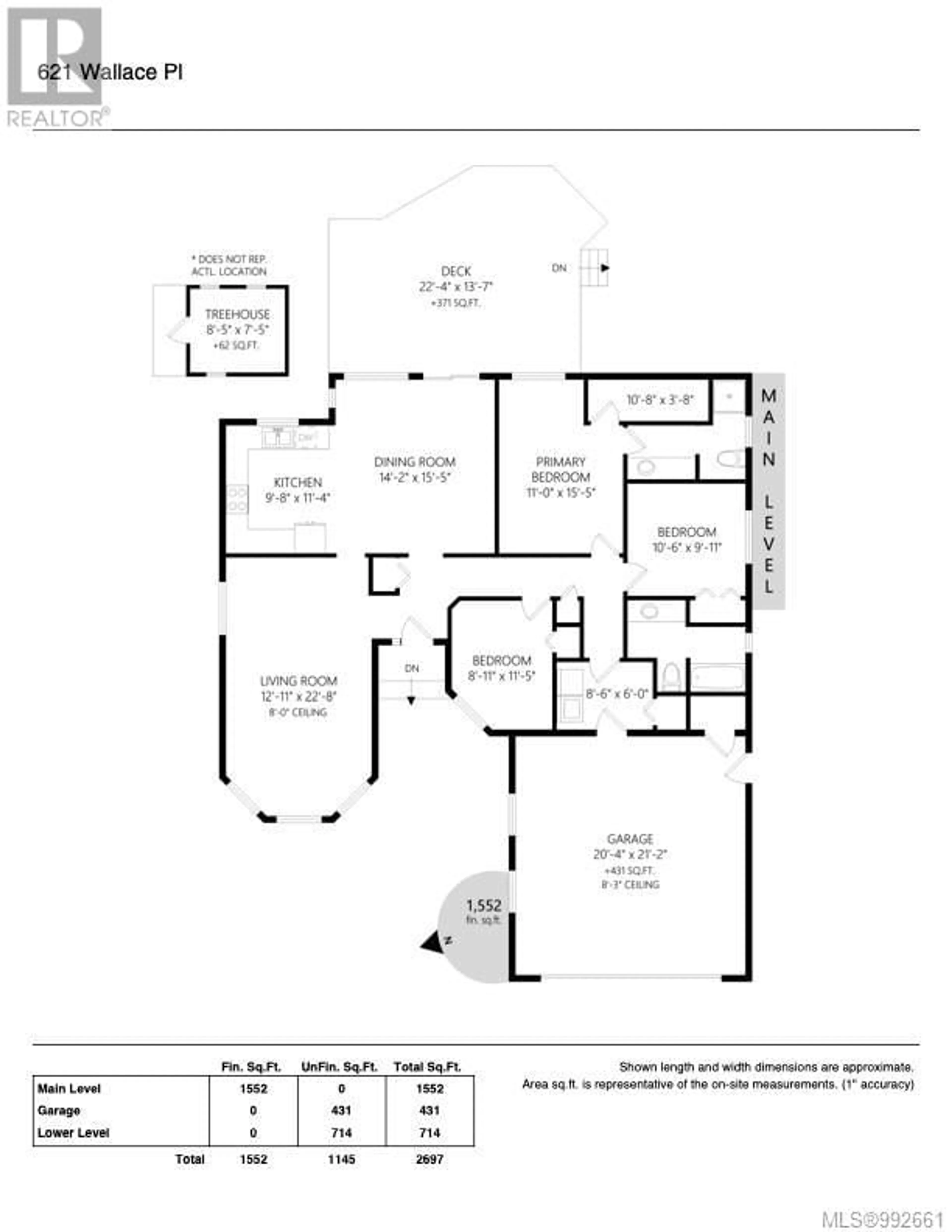 Floor plan for 621 WALLACE PLACE, Ladysmith British Columbia V9G1P1