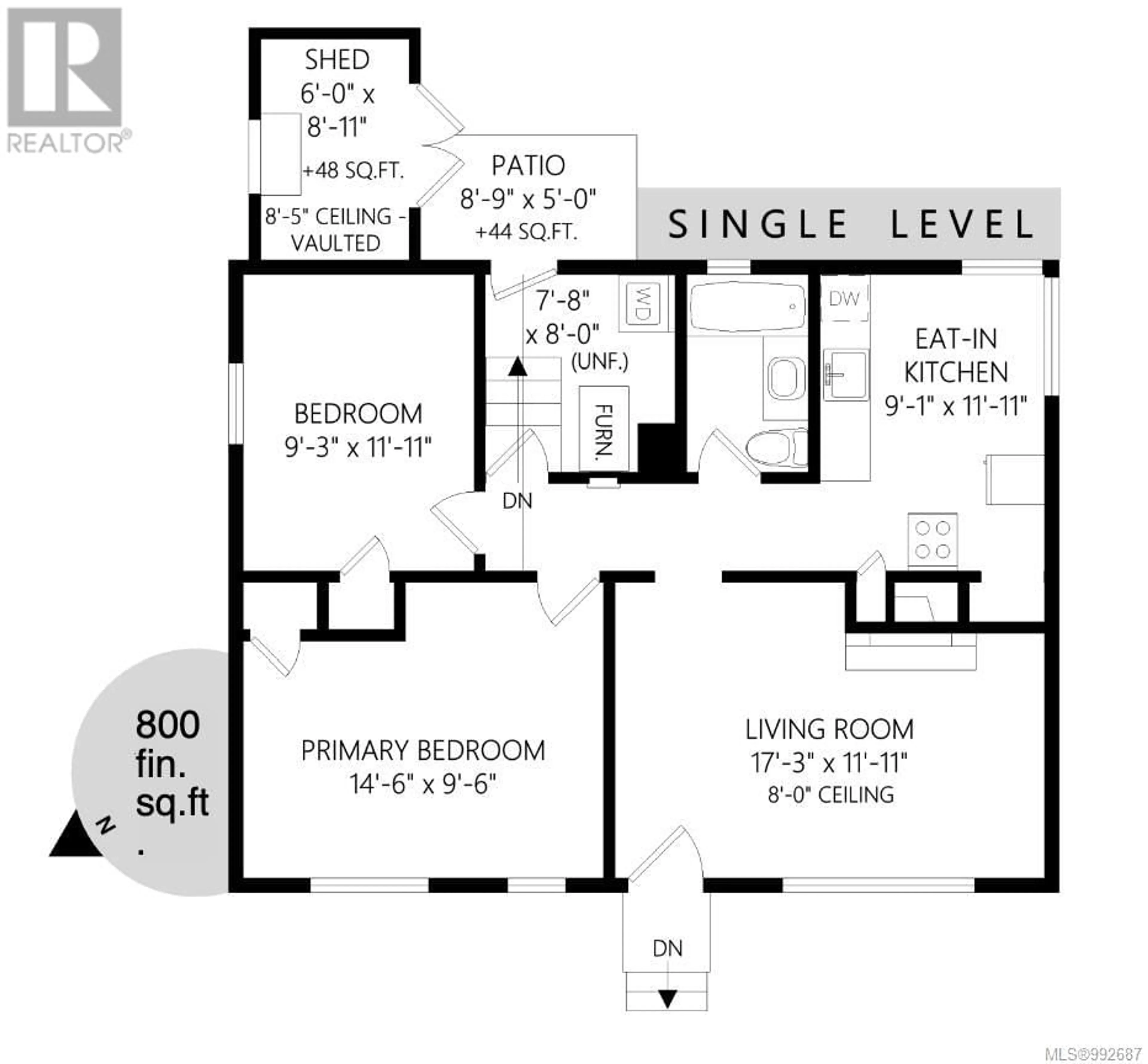 Floor plan for 3111 Harriet Rd, Victoria British Columbia V9A1T1