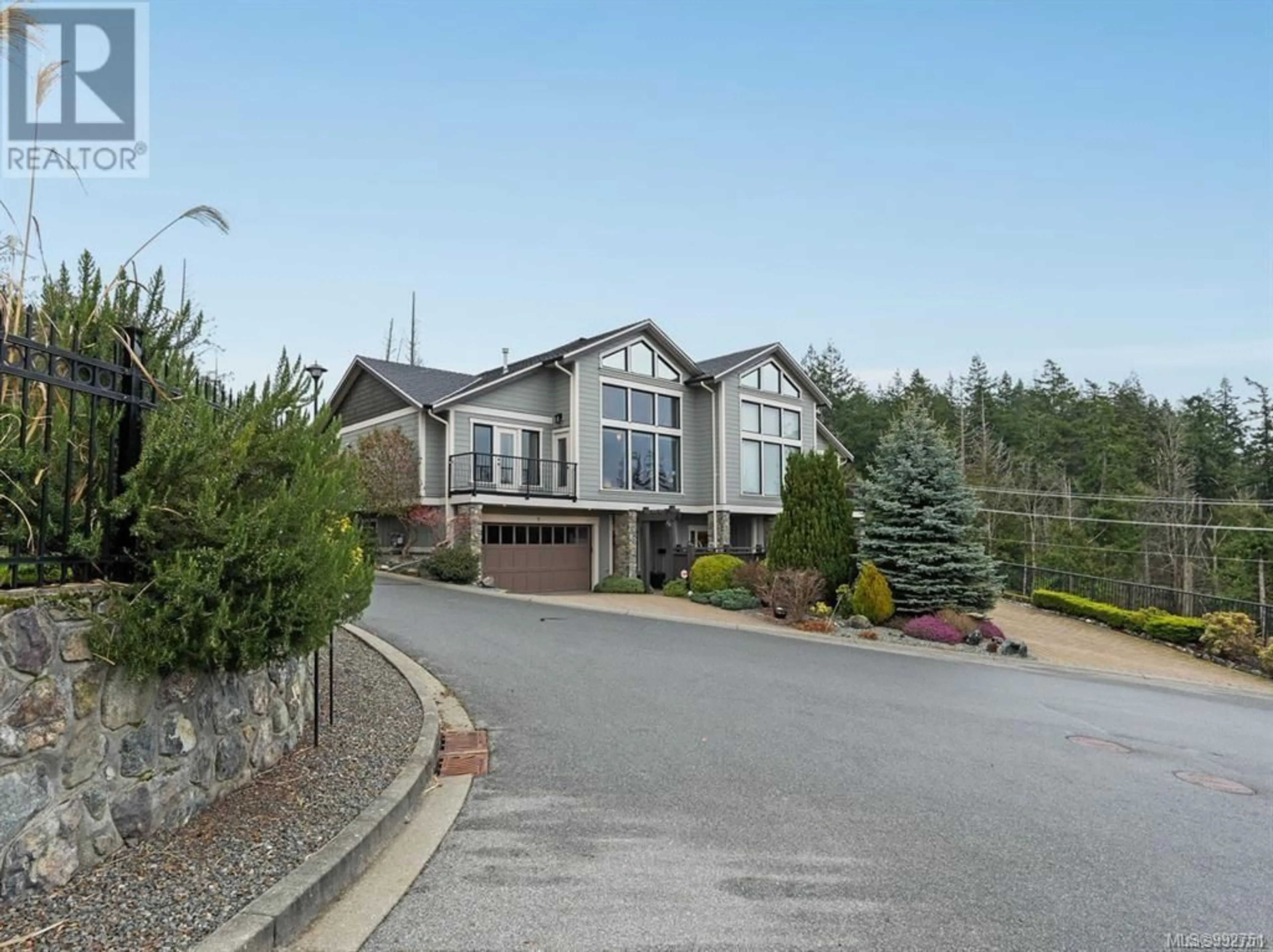 A pic from outside/outdoor area/front of a property/back of a property/a pic from drone, mountain view for 6 - 614 GRANROSE TERRACE, Colwood British Columbia V9C0C9