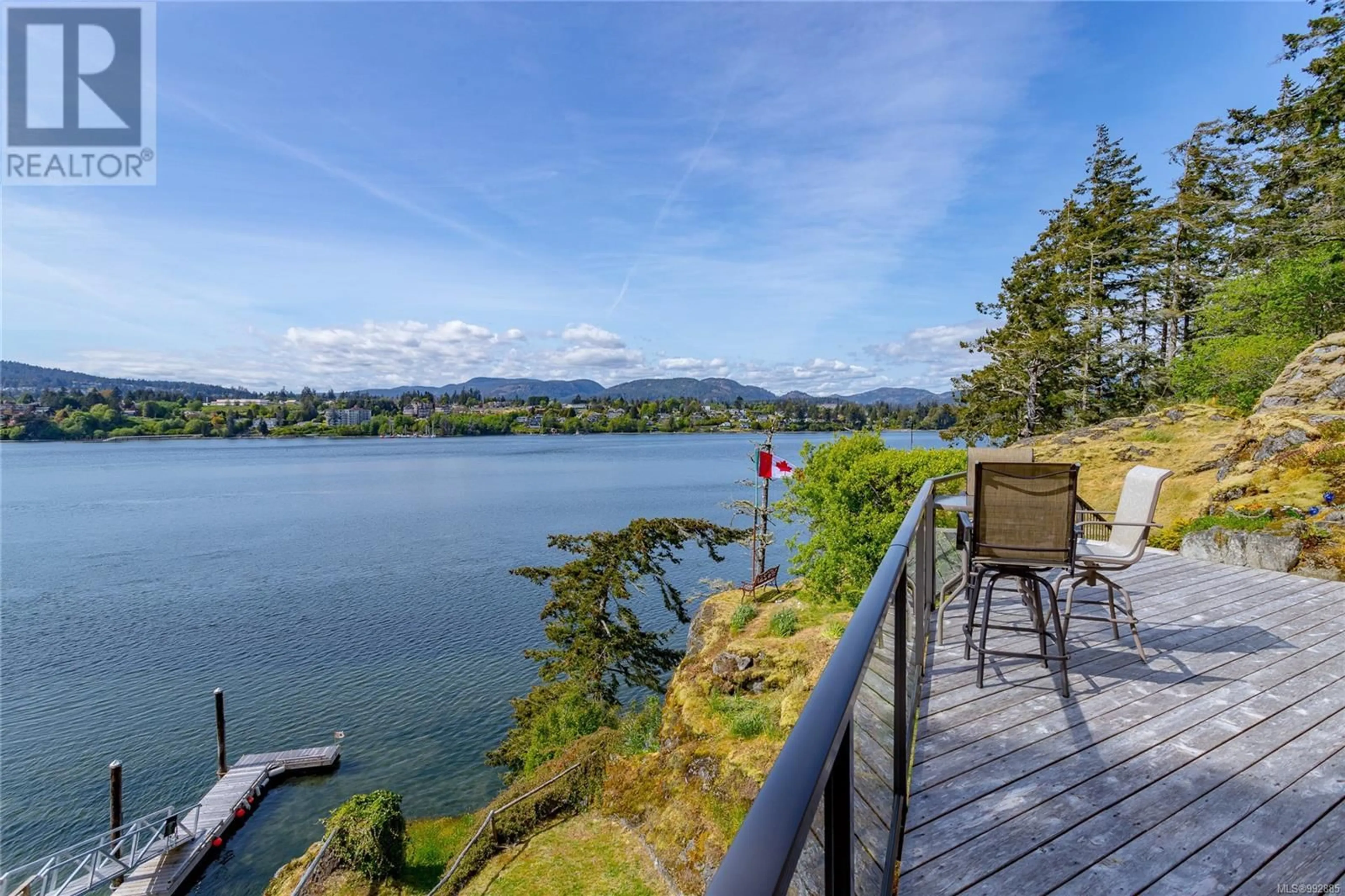 Patio, water/lake/river/ocean view for 6510 THORNETT ROAD, Sooke British Columbia V9Z1A5